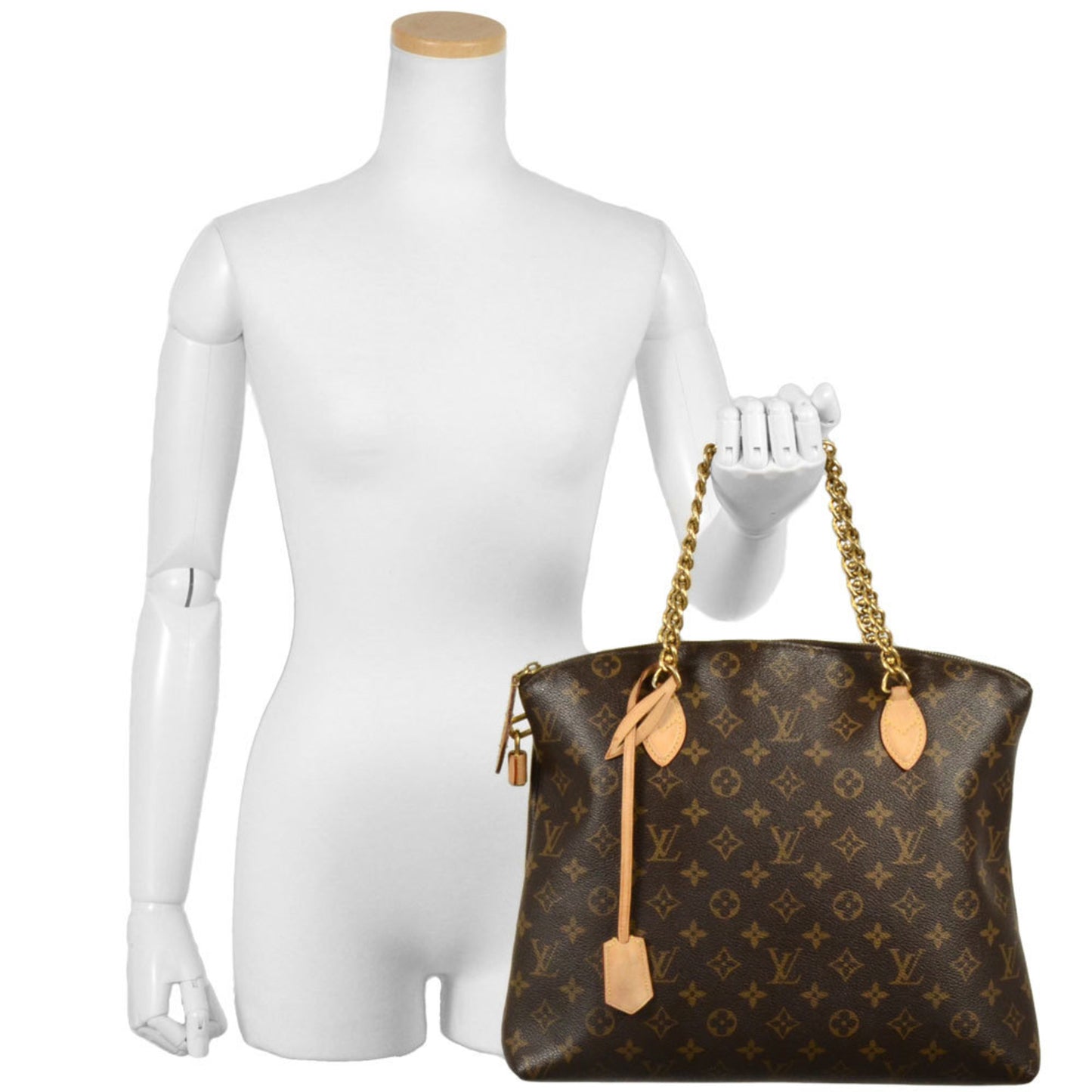 Louis Vuitton Louis Vuitton Lockit Chain Handbag Monogram Canvas M40989 Brown Du2153