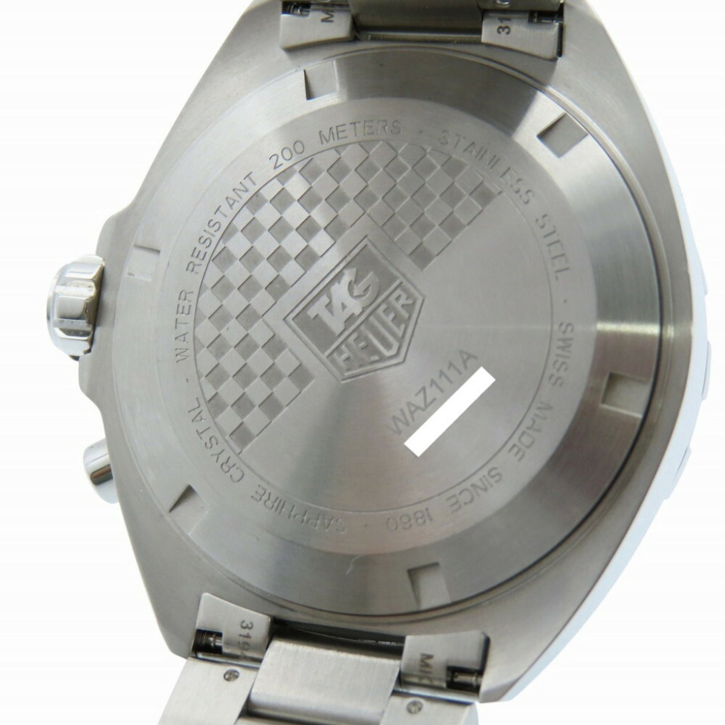 Like New Tag Heuer Formula 1 Alarm Waz111A Quartz Watch Stainless Steel Black Dial 1582Tag Heuer