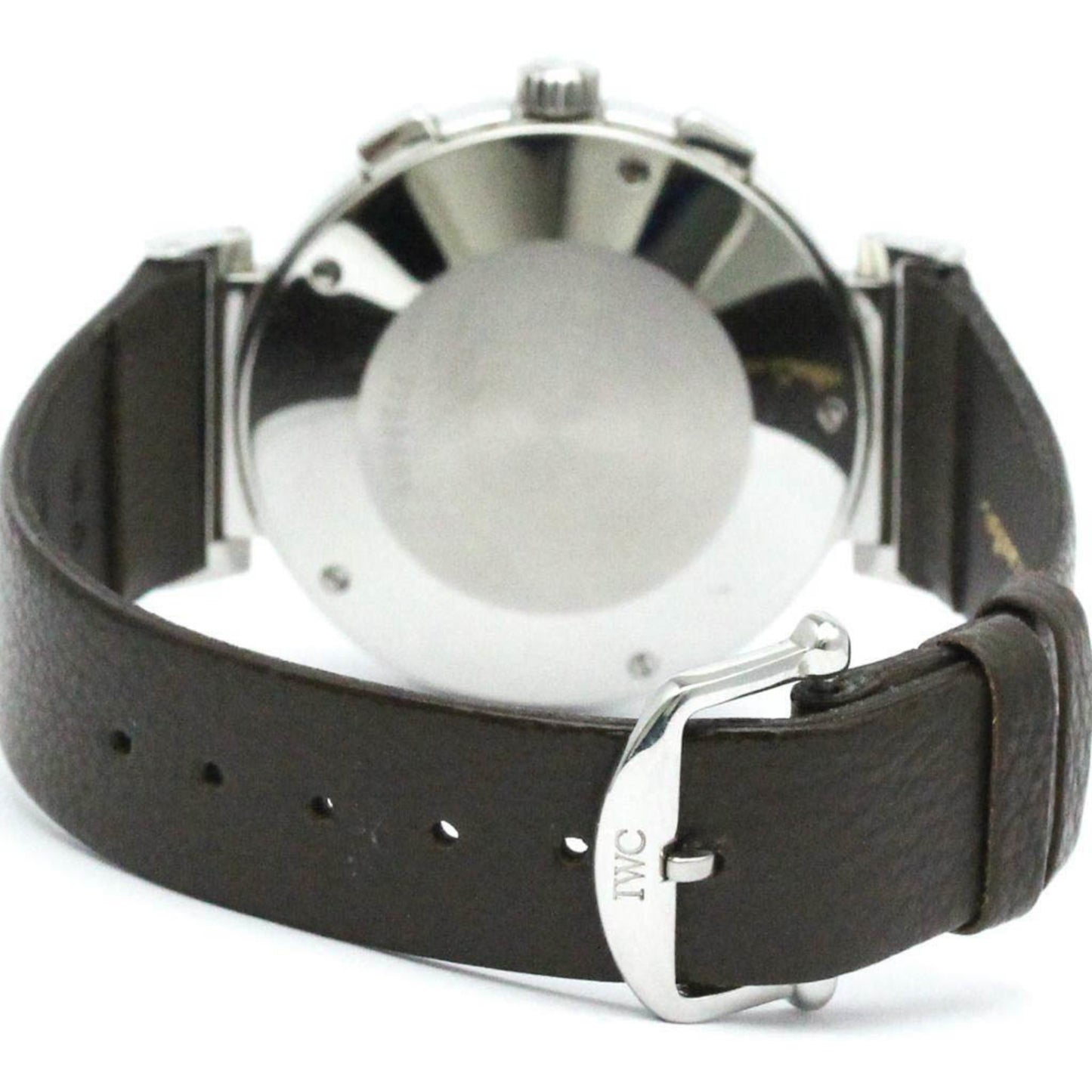 Polished Iwc Da Vinci Sl Chronograph Steel Quartz Watch Iw372810 Bf582402