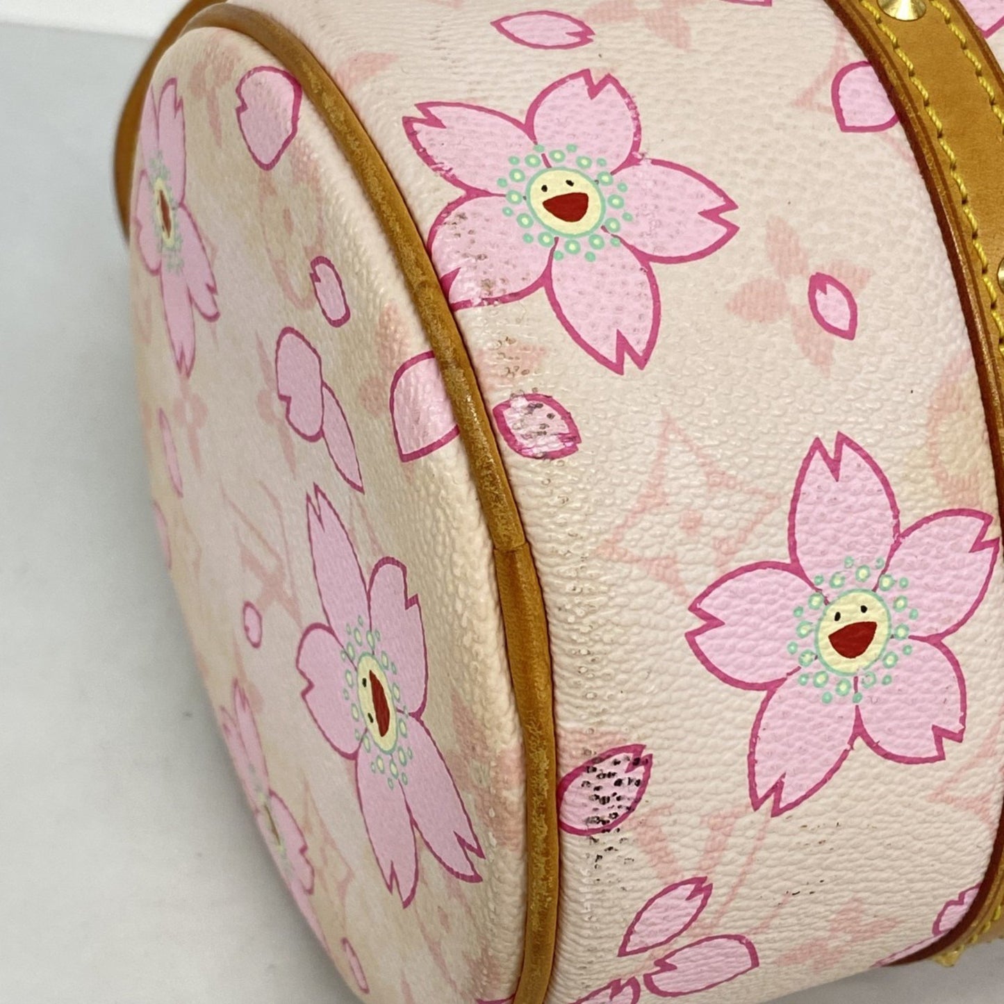 Louis Vuitton Monogram Cherry Blossom Papillon M92010 Rose Handbag