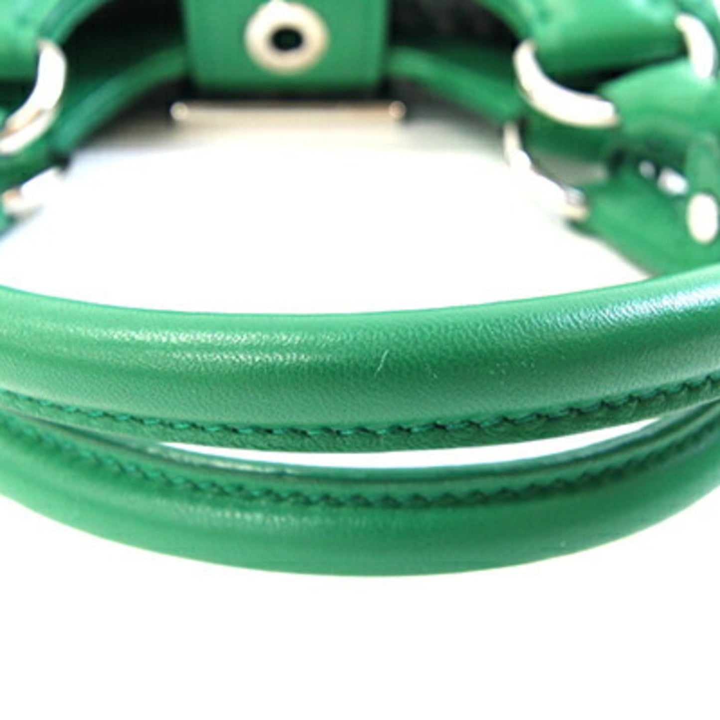 Prada Re-Edition 2002 Moon Padded Handbag 1Ba381 Green Nappa Leather Shoulder Bag