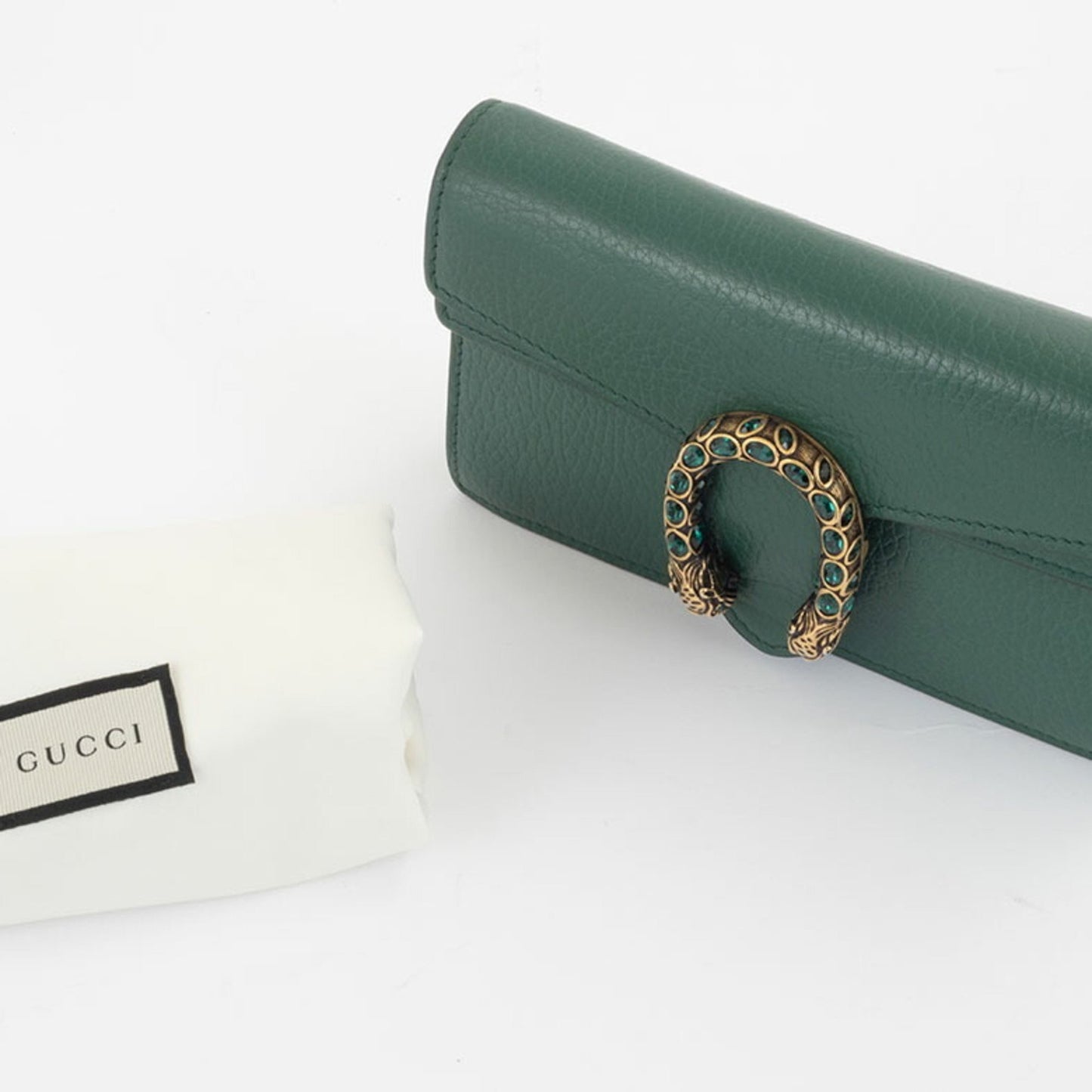 Gucci Dionysus Super Shoulder Bag 476432 Leather Green