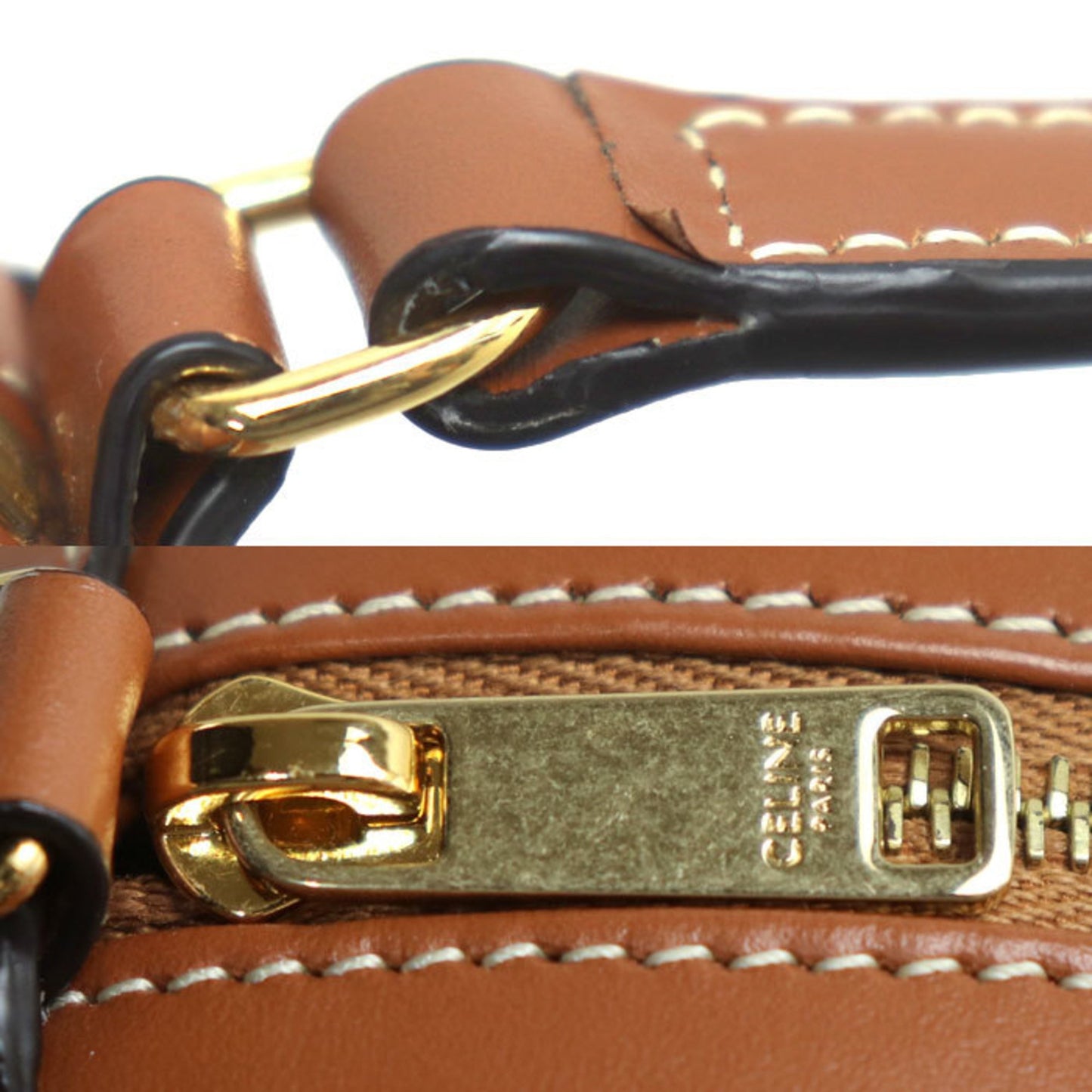 Celine Oval Purse Cuir Triomphe Crossbody Shoulder Bag Tan 10I703Dpq