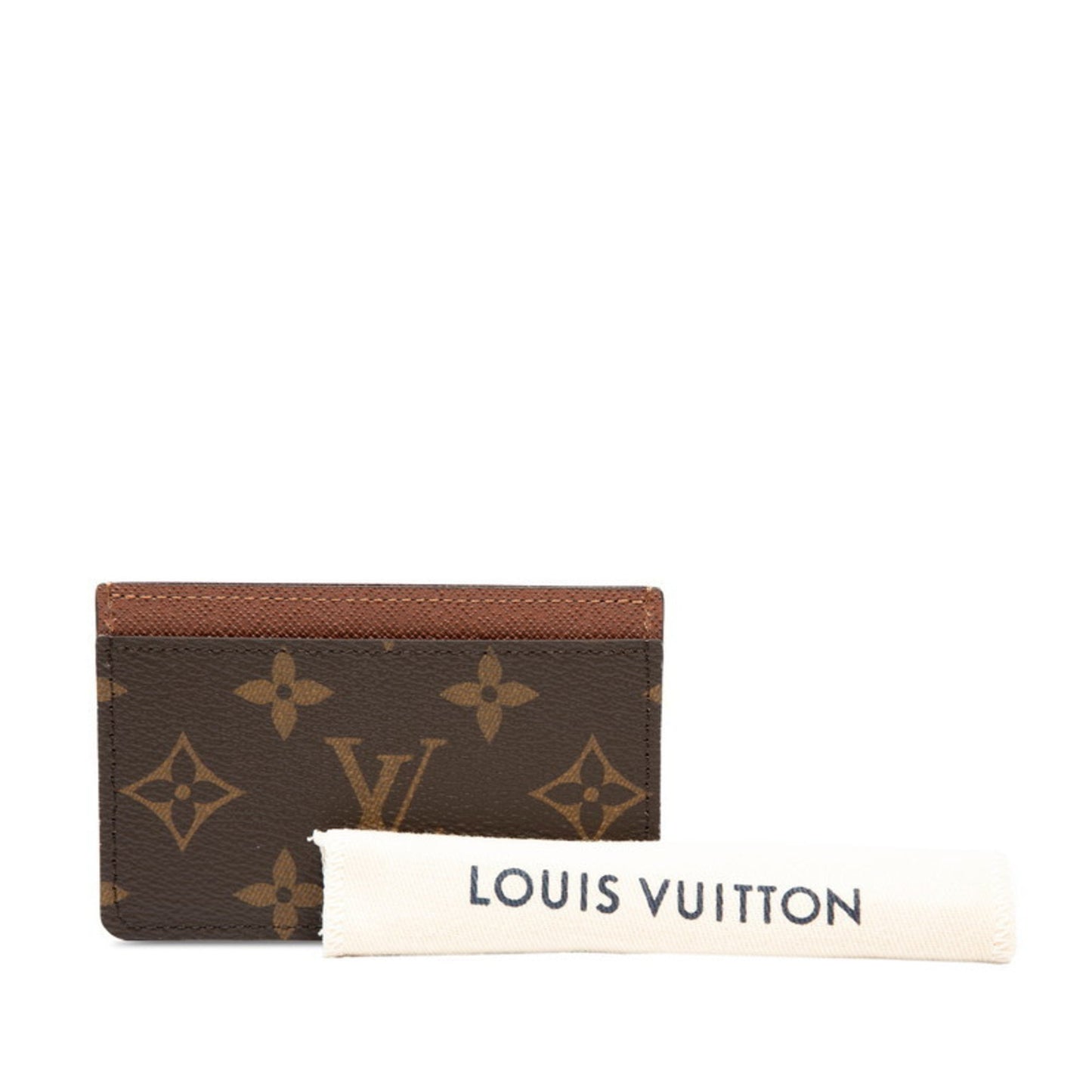 Louis Vuitton Monogram Porte Carte Sample Business Card Case/Card Case/Pass Case M61733 Brown