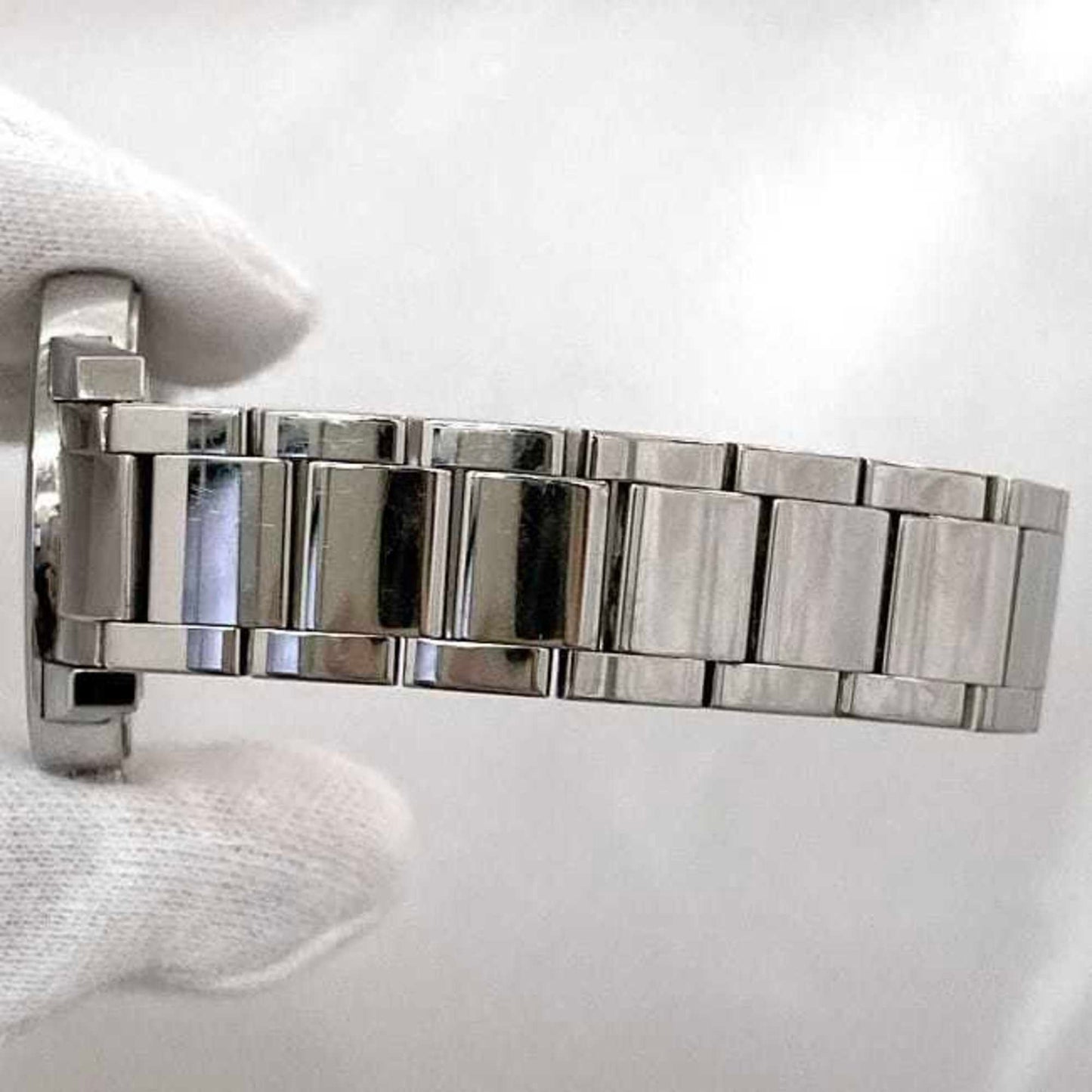 Tiffany Watch Atlas Dome Date White Silver 34875995 F-20644