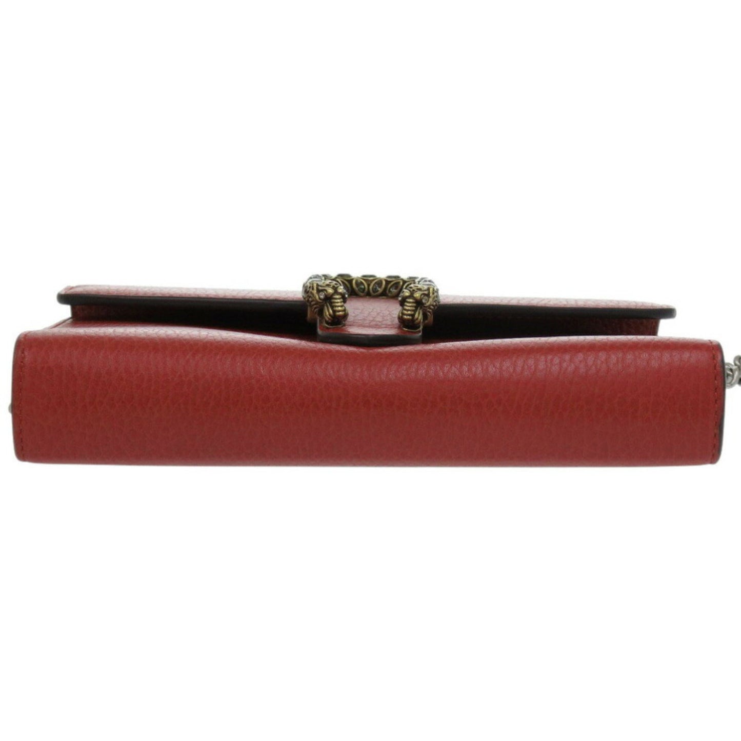 Gucci Dionysus Chain Wallet 401231 Leather Red Shoulder Bag 0828Gucci