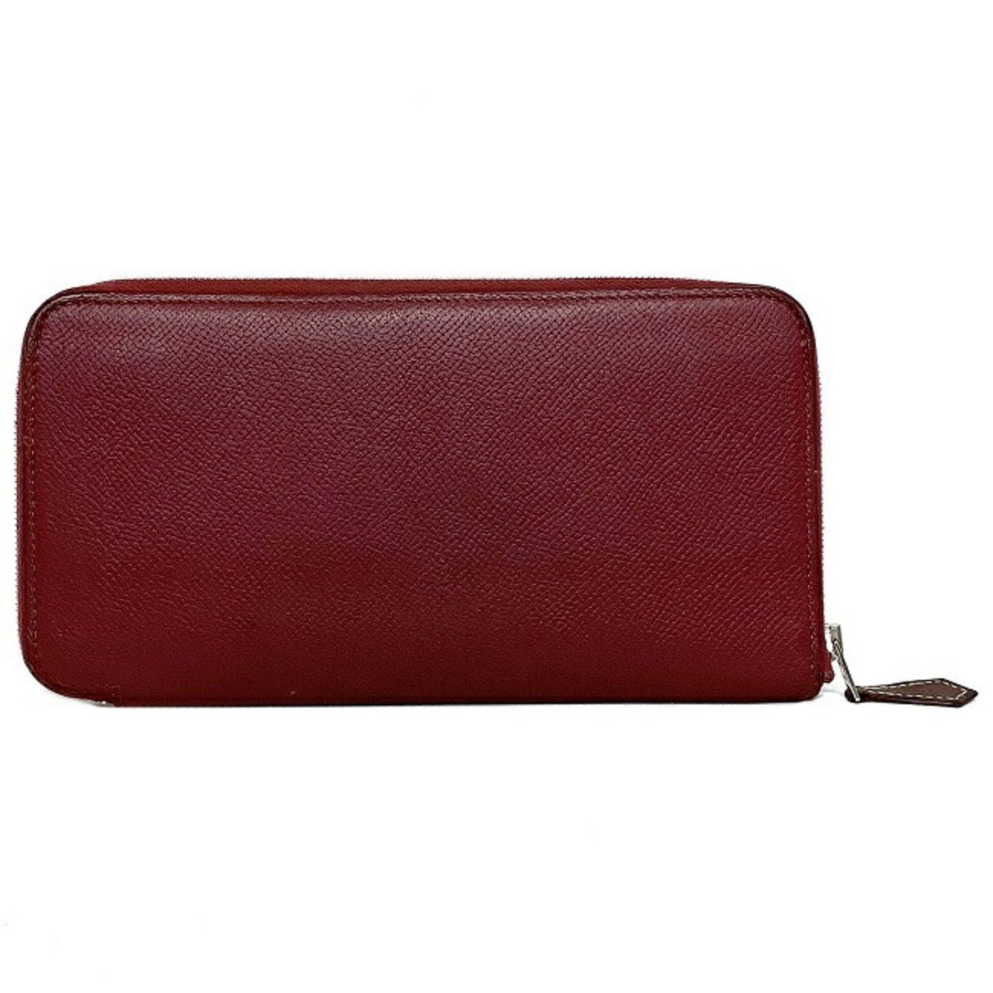 Hermes Long Wallet Azap Bordeaux Rouge Glenat Silk In Leather Epson Hermes Round