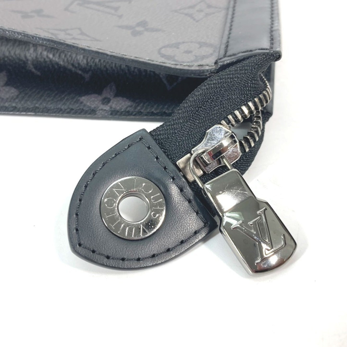 Louis Vuitton M69535 Monogram Eclipse Reverse Voyage Pouch Clutch Bag In Canvas