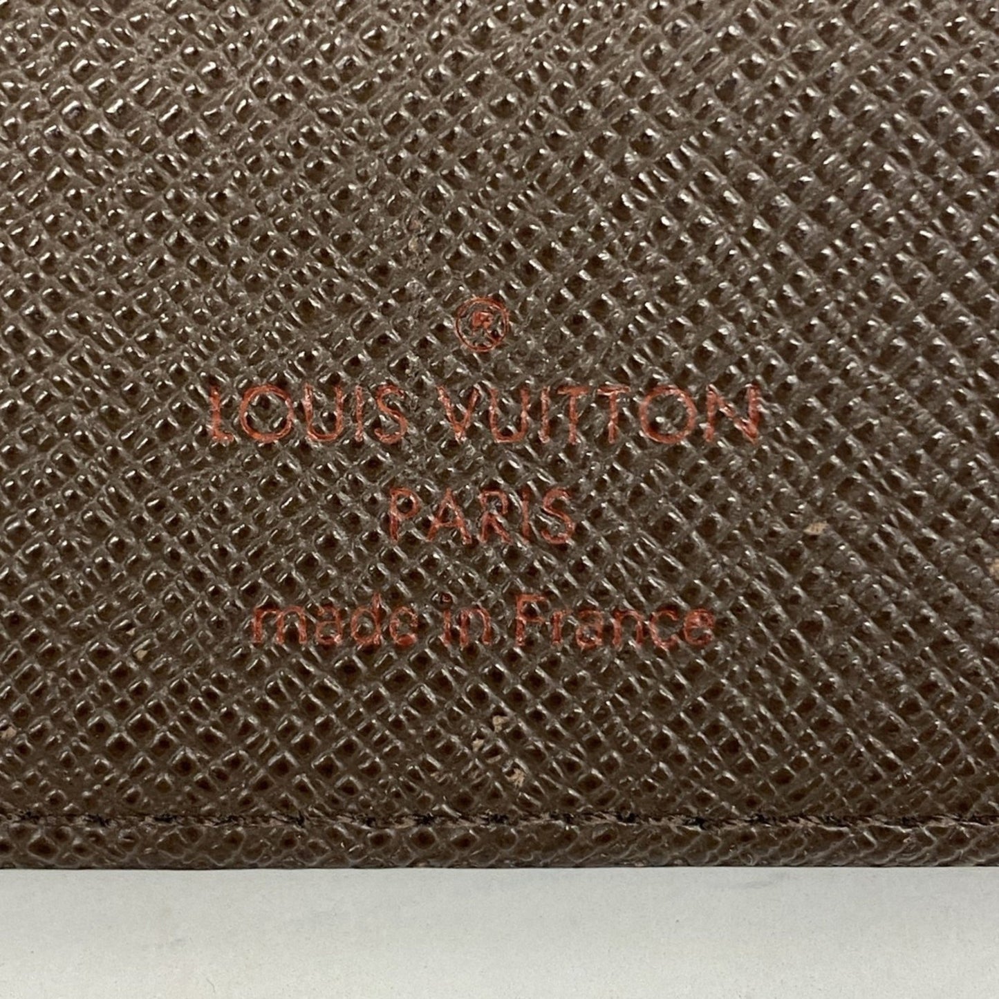 Louis Vuitton Damier Portefeuille Brazza Long Wallet N60017 Ebene