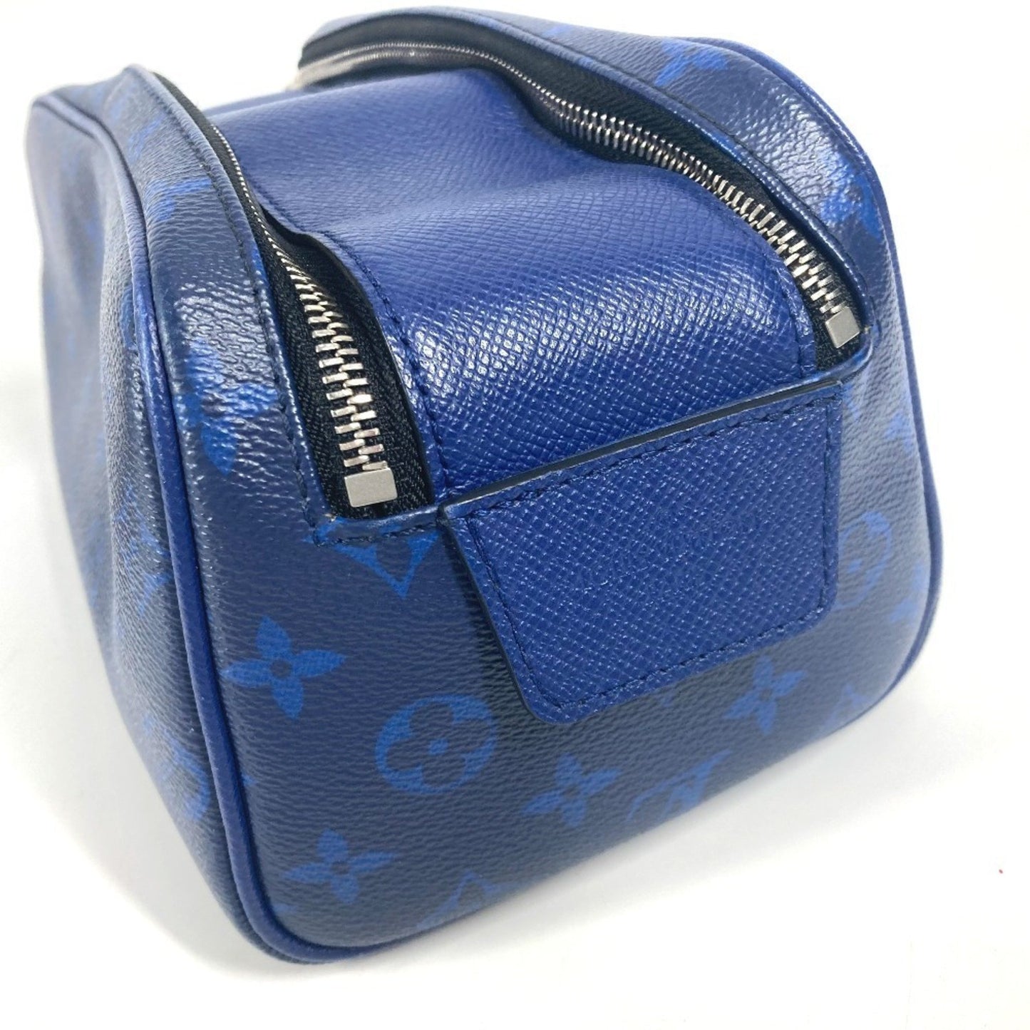 Louis Vuitton M30849 Taiga Rama Dopp Kit Pouch Handbag Clutch Bag Second Leather Monogram Canvas