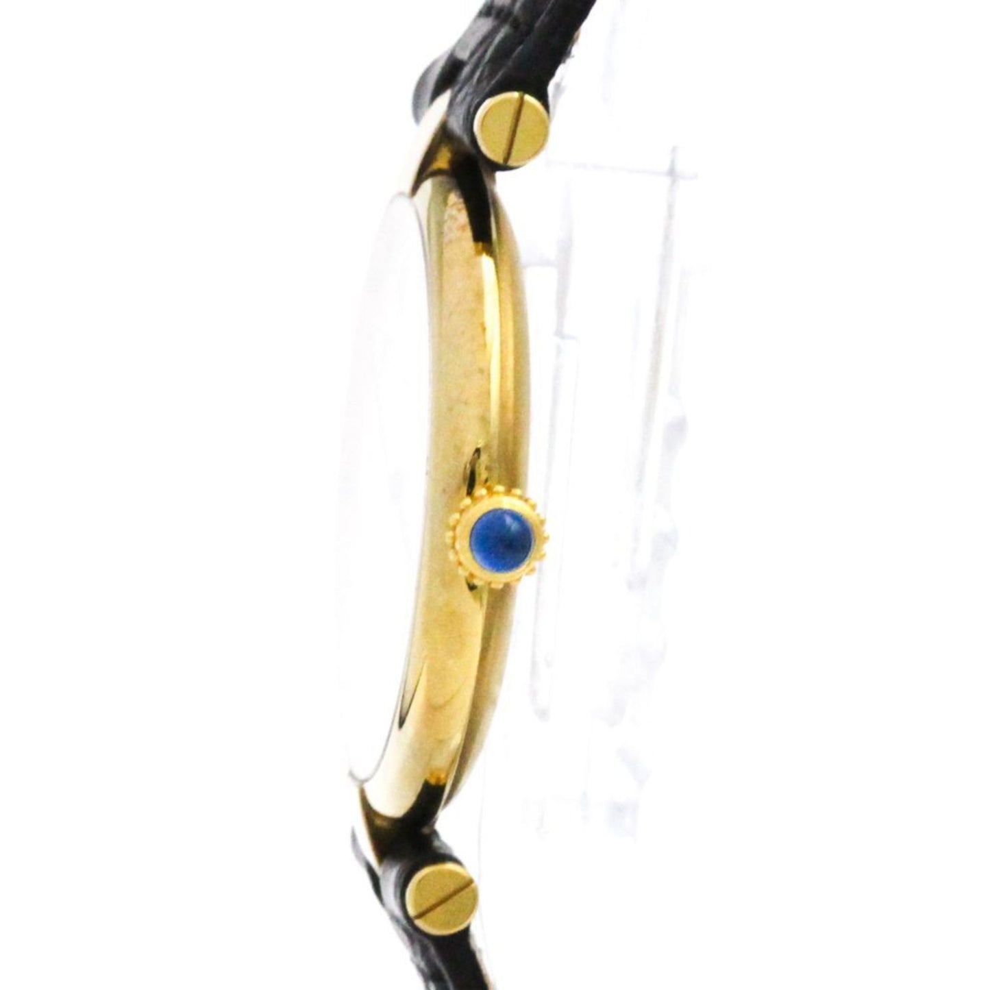 Cartier Must Vermeil Gold Plated Leather Quartz