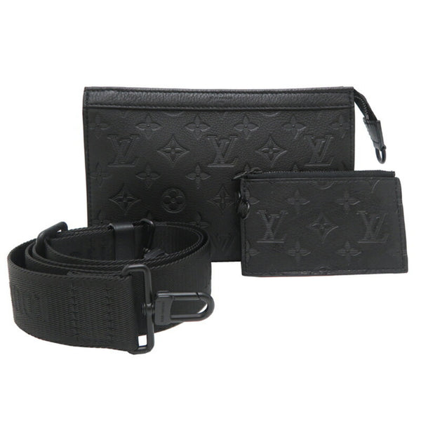 Louis Vuitton Gaston Wearable Wallet Shoulder Bag M81115 Monogram Shadow Noir (Black)