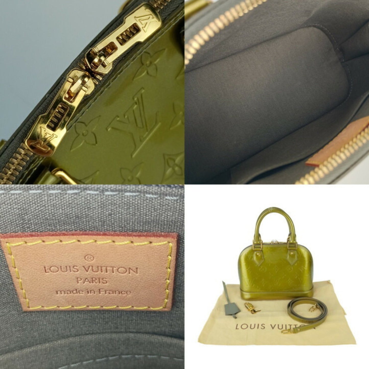 Louis Vuitton Louis Vuitton Handbag Alma Bb M91677 Griart Deco Monogram Vernis