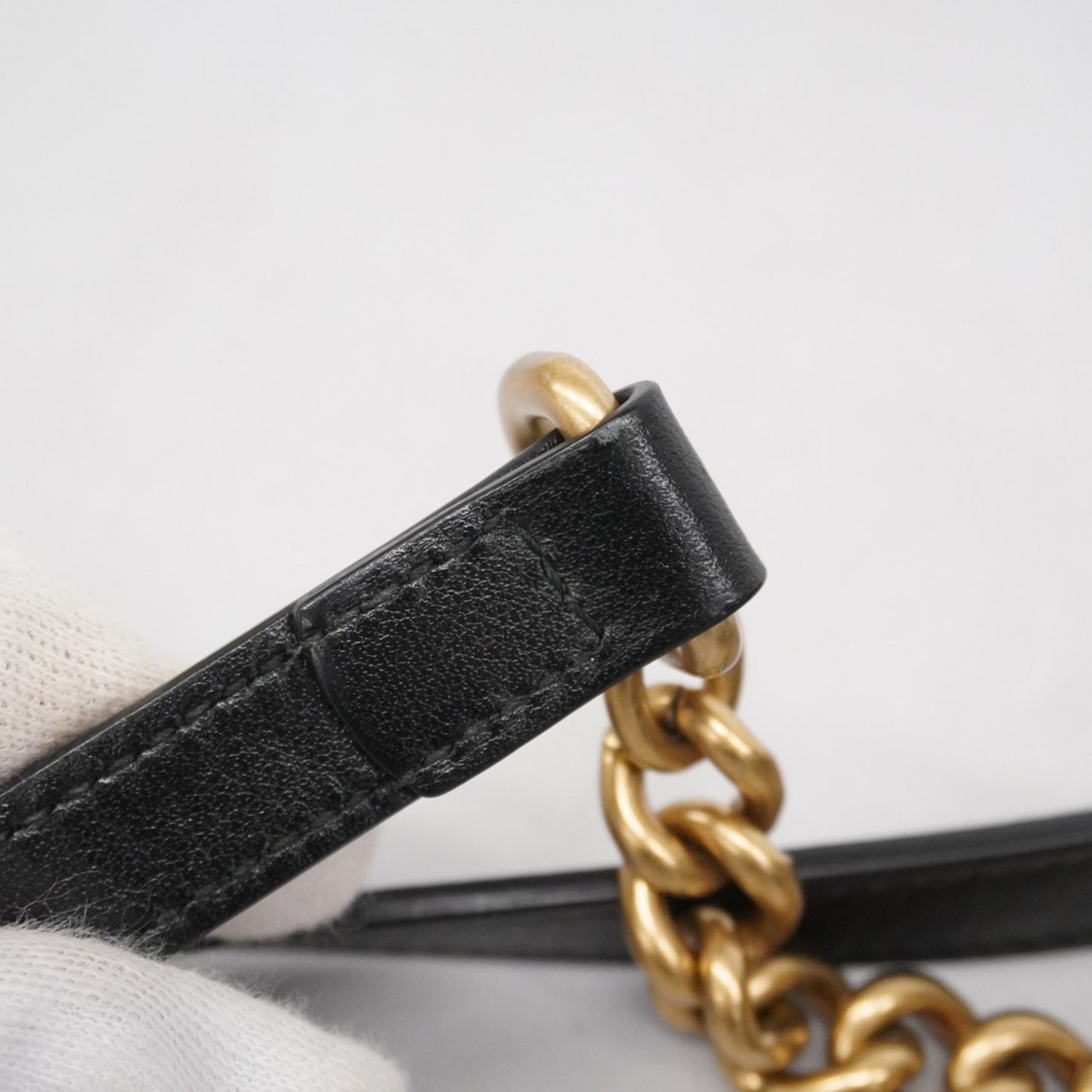 Gucci Gg Marmont Shoulder Bag 447632 Leather Black