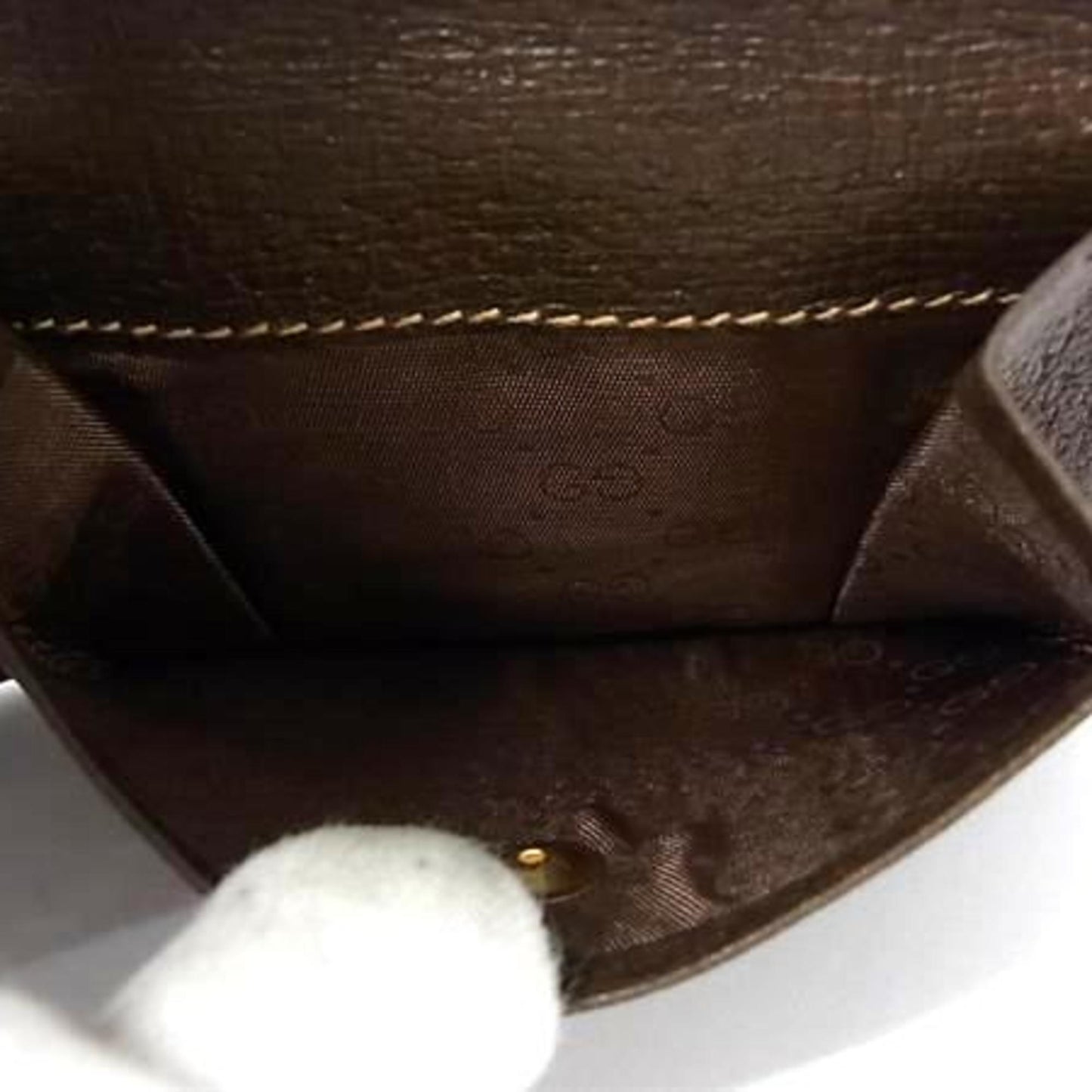 Gucci Gg Supreme Bifold Wallet 034 662 6399 Brown Leather