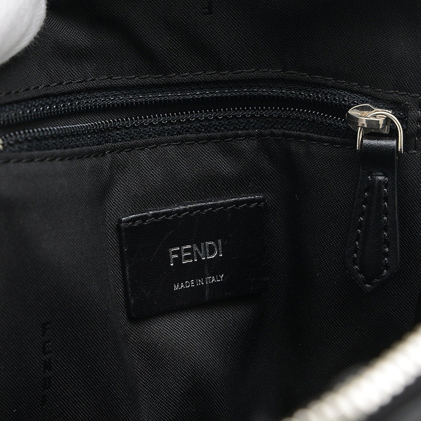 Fendi Monster Body Bag Nylon Leather Black 7Vz033