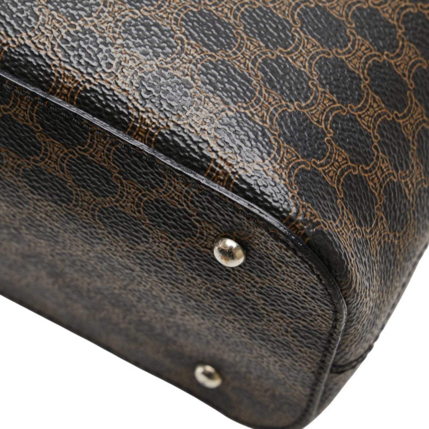 Celine Macadam Handbag In Black