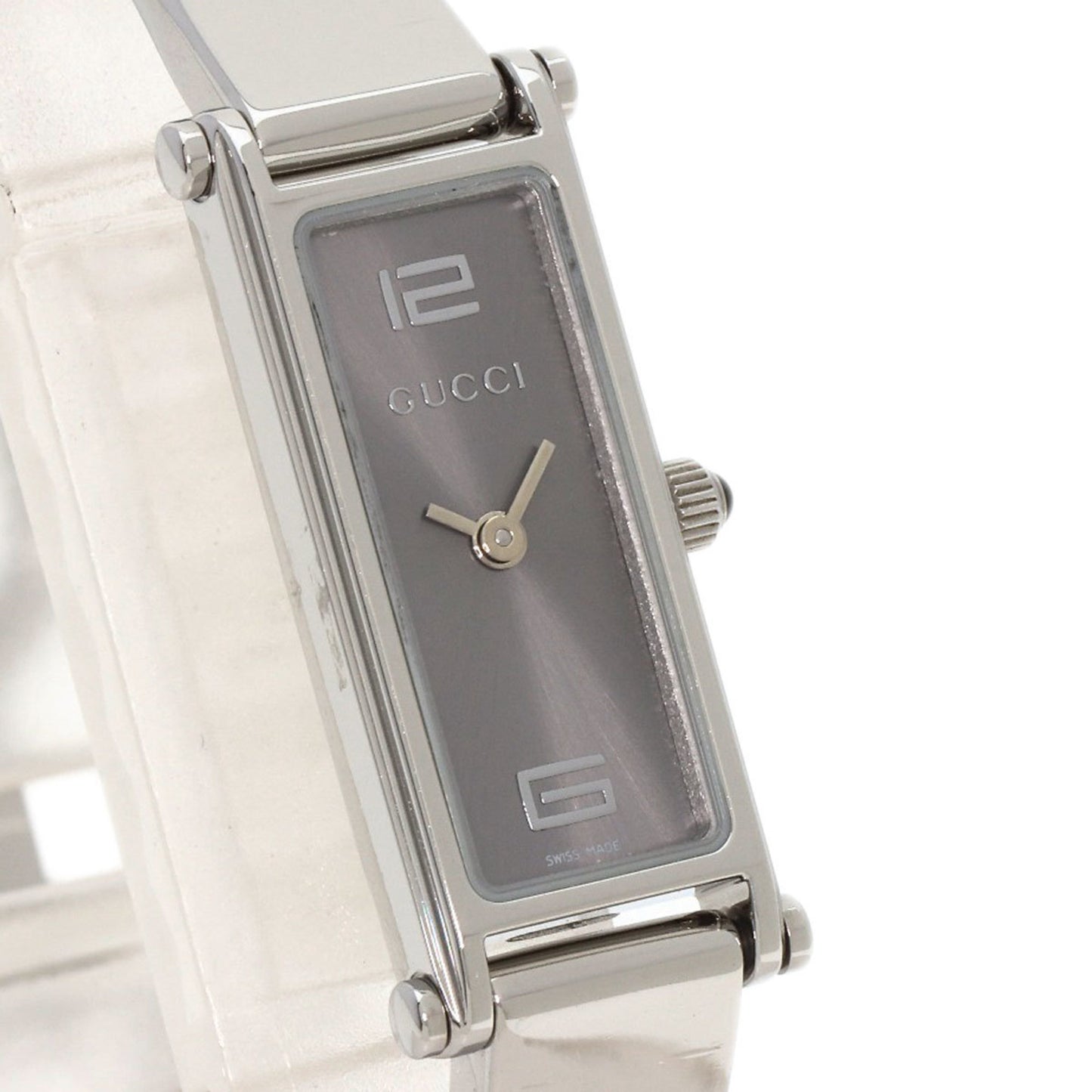 Gucci 1500L Square Face Watch Stainless Steel Ss