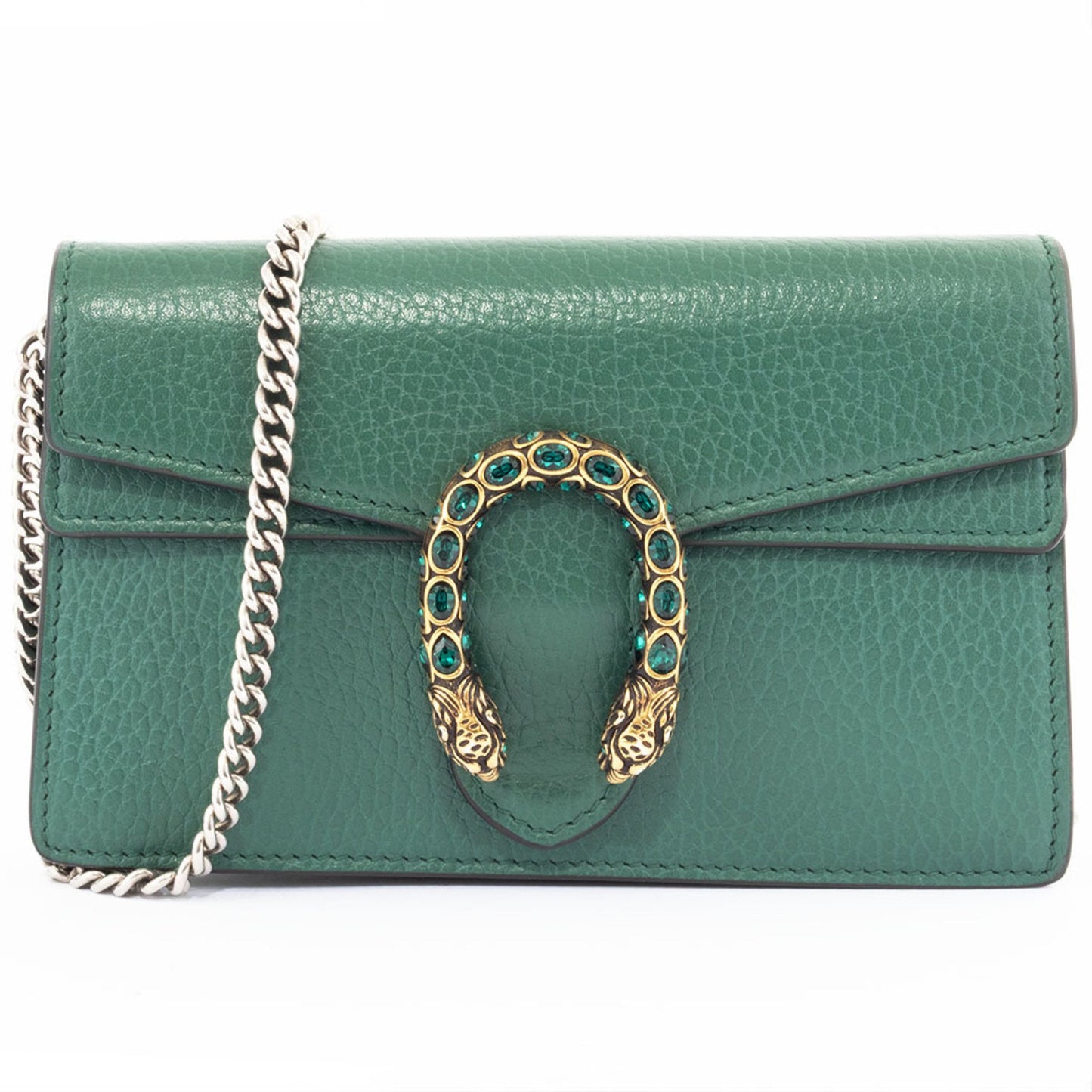 Gucci Dionysus Super Shoulder Bag 476432 Leather Green