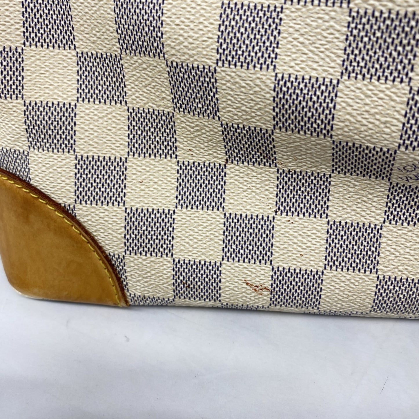 Louis Vuitton Damier Azur Hampstead Pm Tote Bag N51207 White