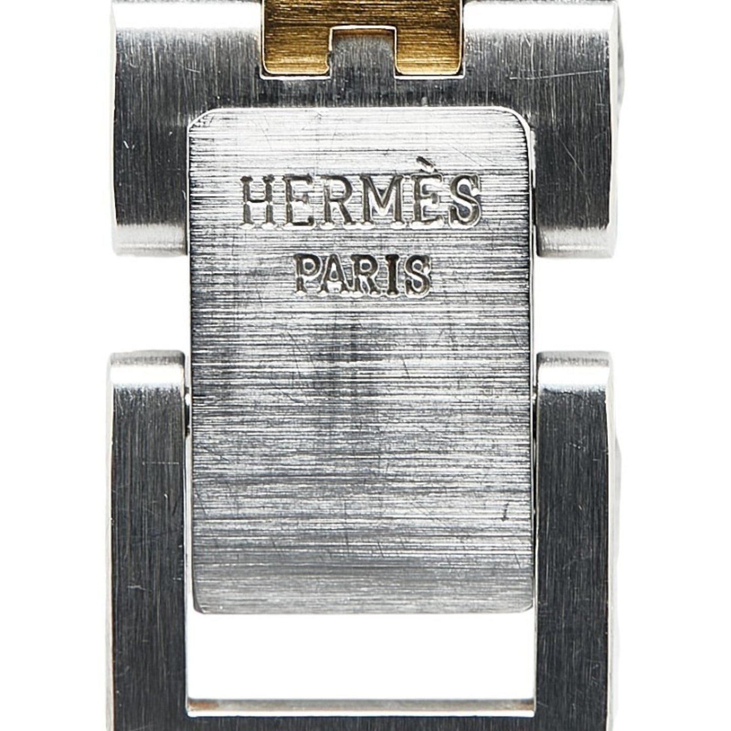Hermes Profile Watch Quartz White Dial Stainless Steel