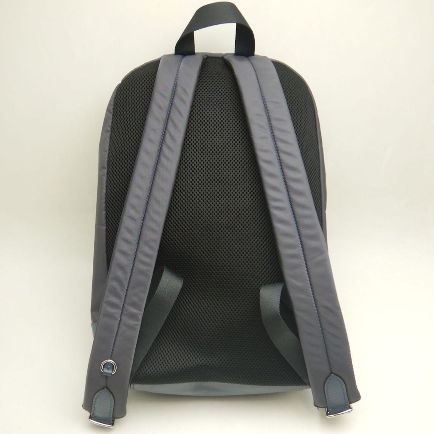 Coach F22371 Backpack Nylon X Leather Blue Grey Outlet 252863