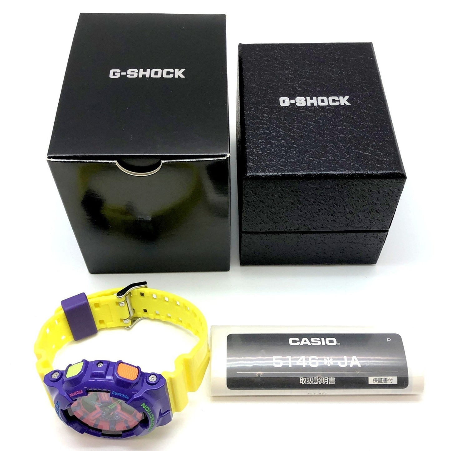 G-Shock Casio Watch Ga-110Hc-6A Hyper Colors Big Case Purple Yellow Pink Painted Ana-Digi Released