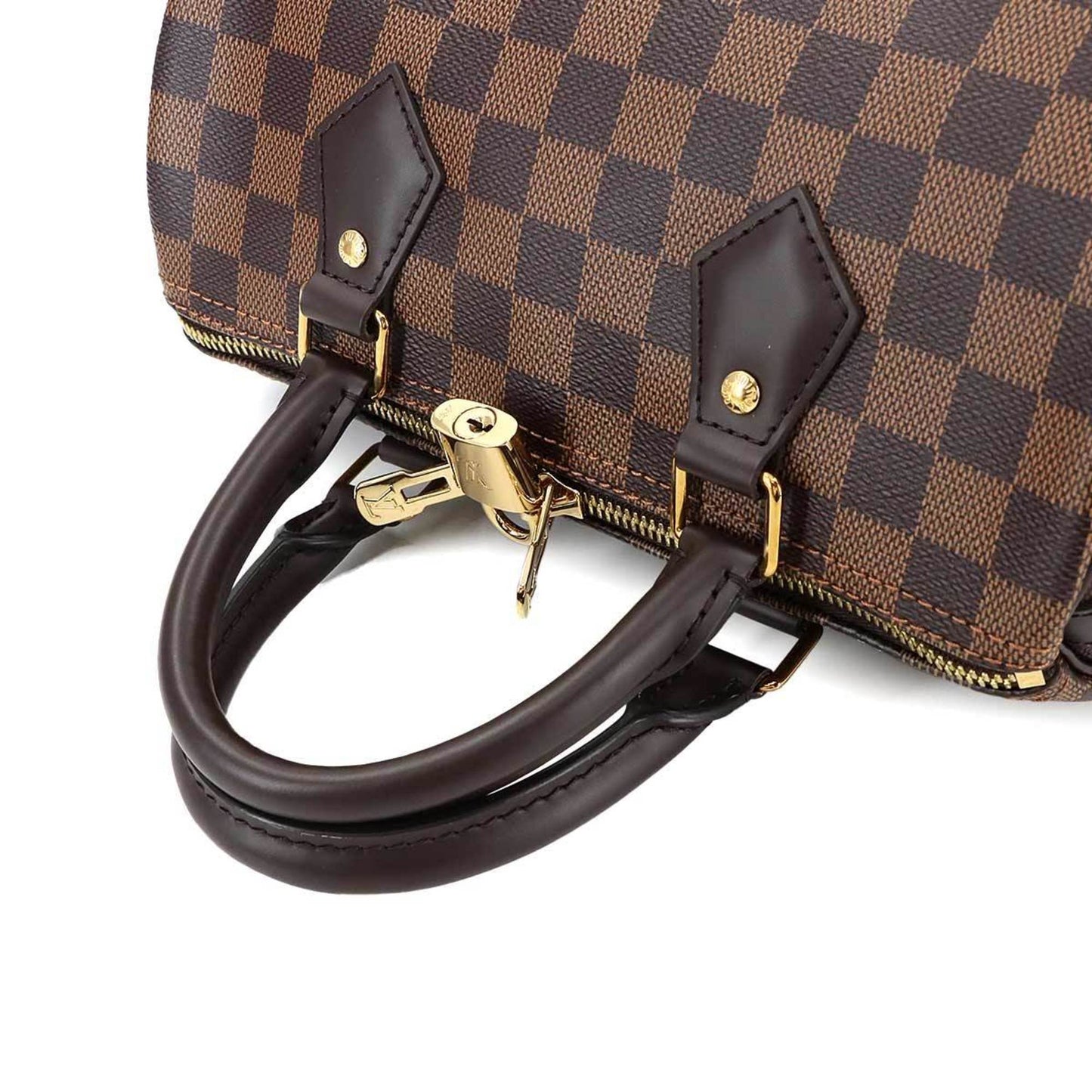 Louis Vuitton Damier Speedy Bandouliere 25 2-Way Ebene Handbag N41368 Rfid