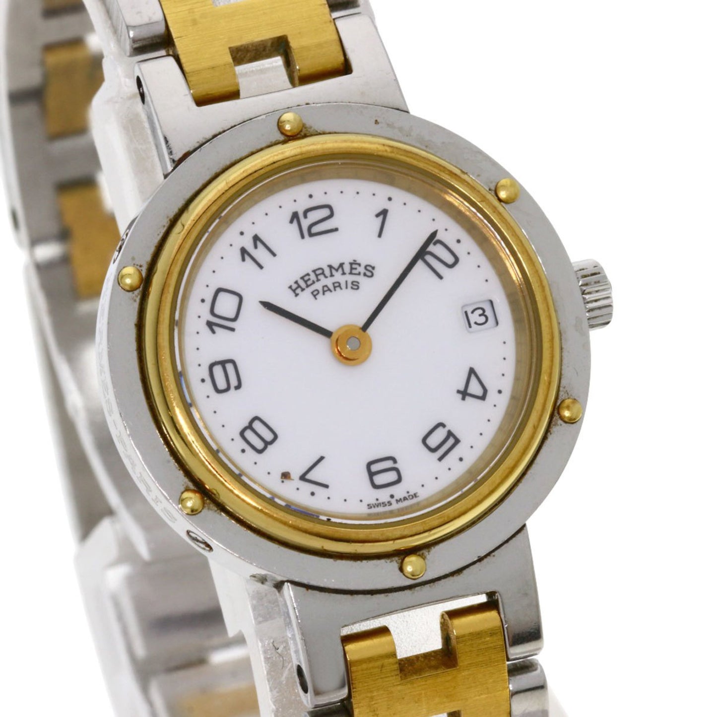 Hermes Clipper Watch Stainless Steel Ssxgp