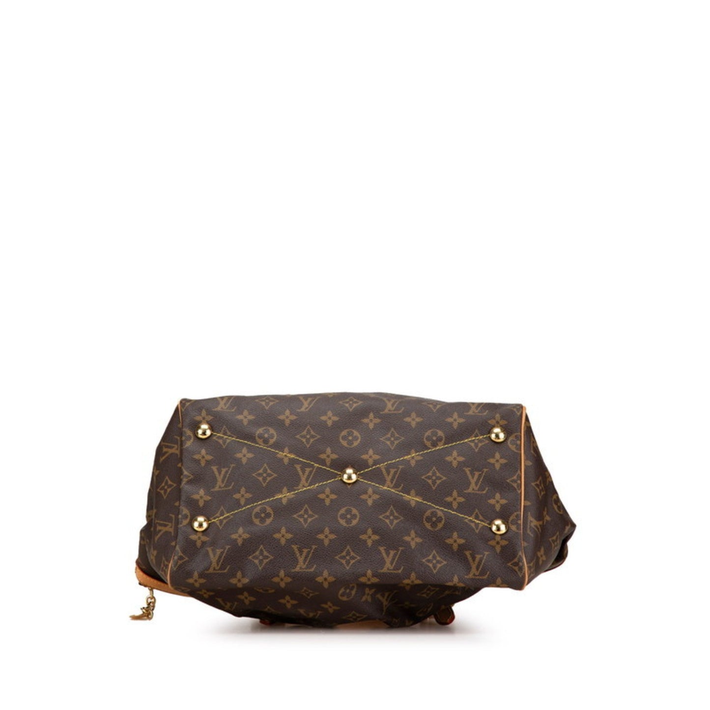 Louis Vuitton Monogram Tivoli Gm Shoulder Bag M40144 Brown Pvc Leather
