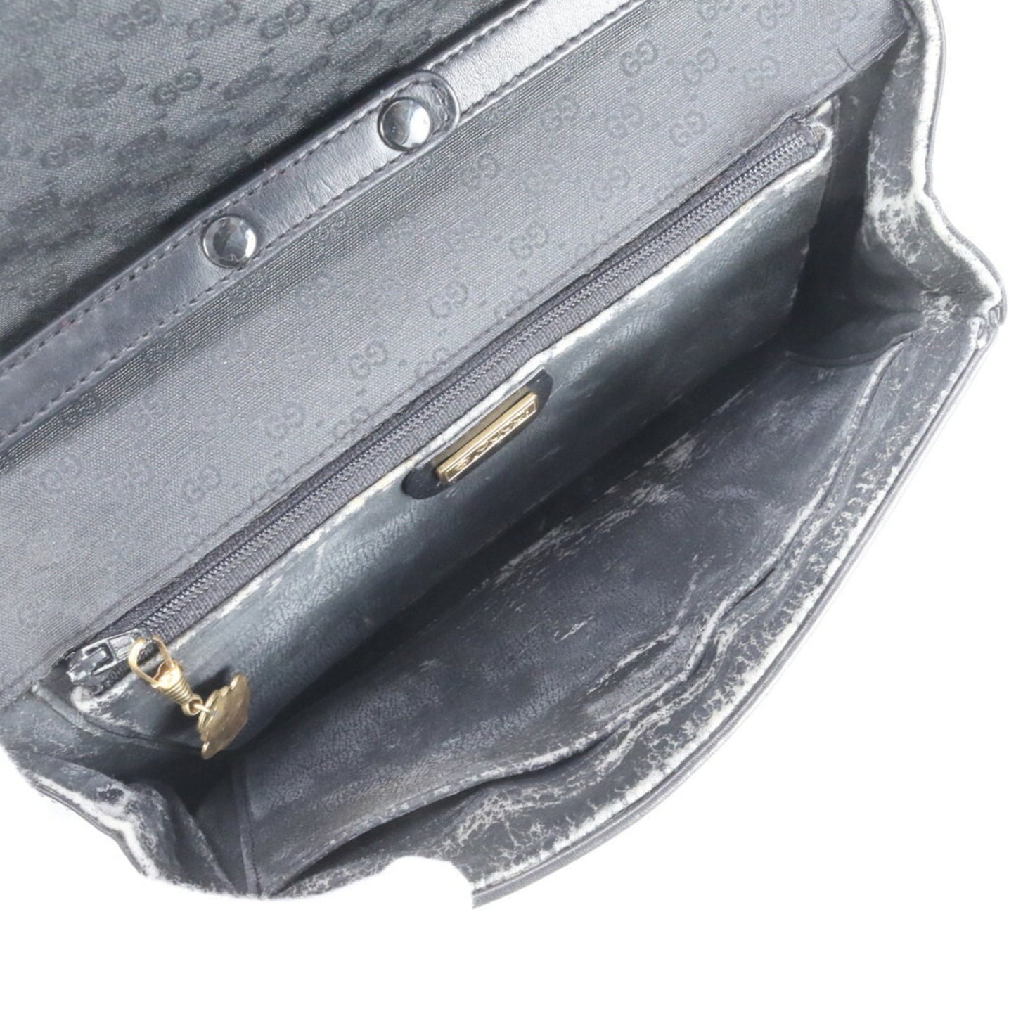Gucci Old Micro Gg Leather Shoulder Bag/Crossbody Tote Bag