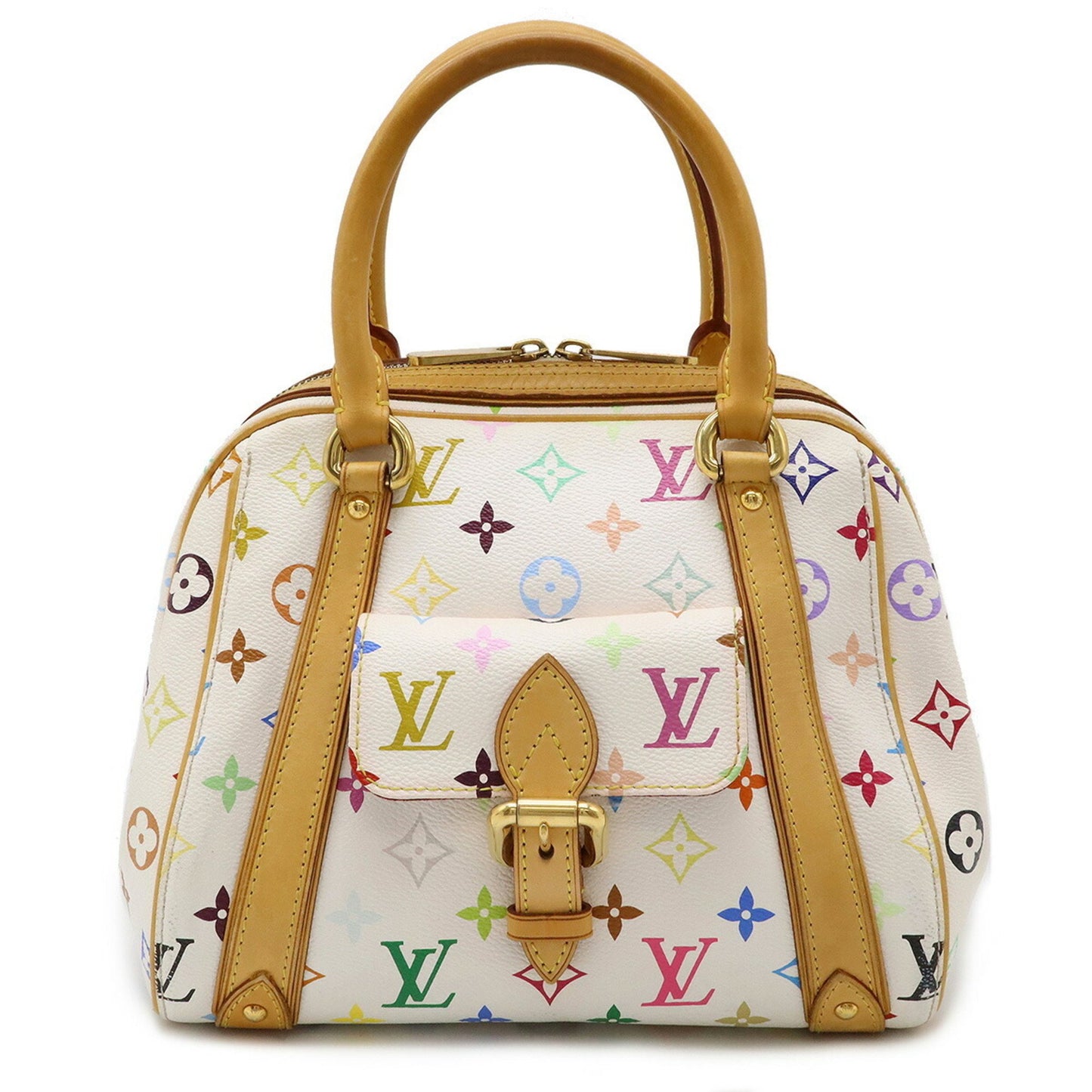 Louis Vuitton Louis Vuitton Monogram Multicolor Priscilla Handbag Blanc White M40096