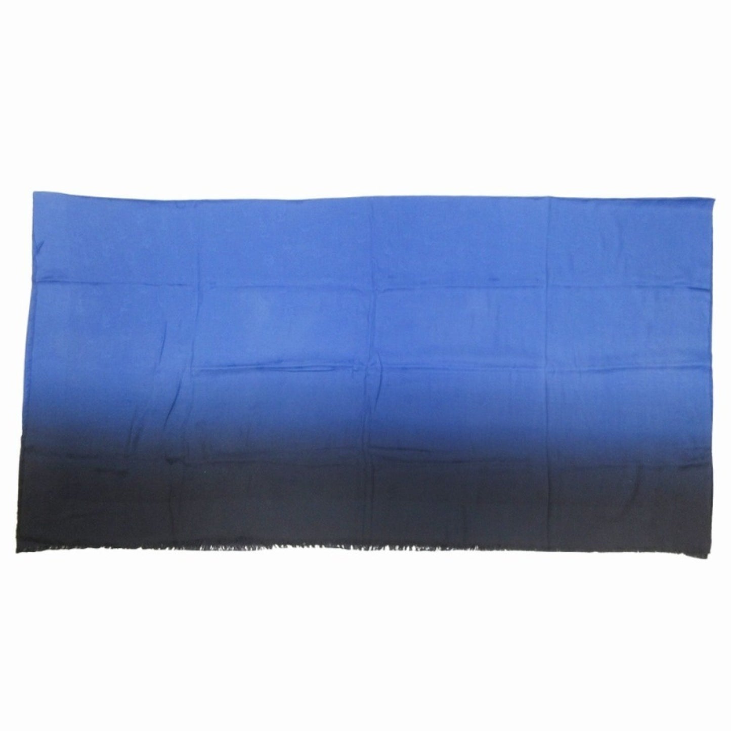 Christian Dior Dior Jacquard Logo Large Stole/Scarf Silk Shawl Gradient Scarf Wrap 140 X Blue