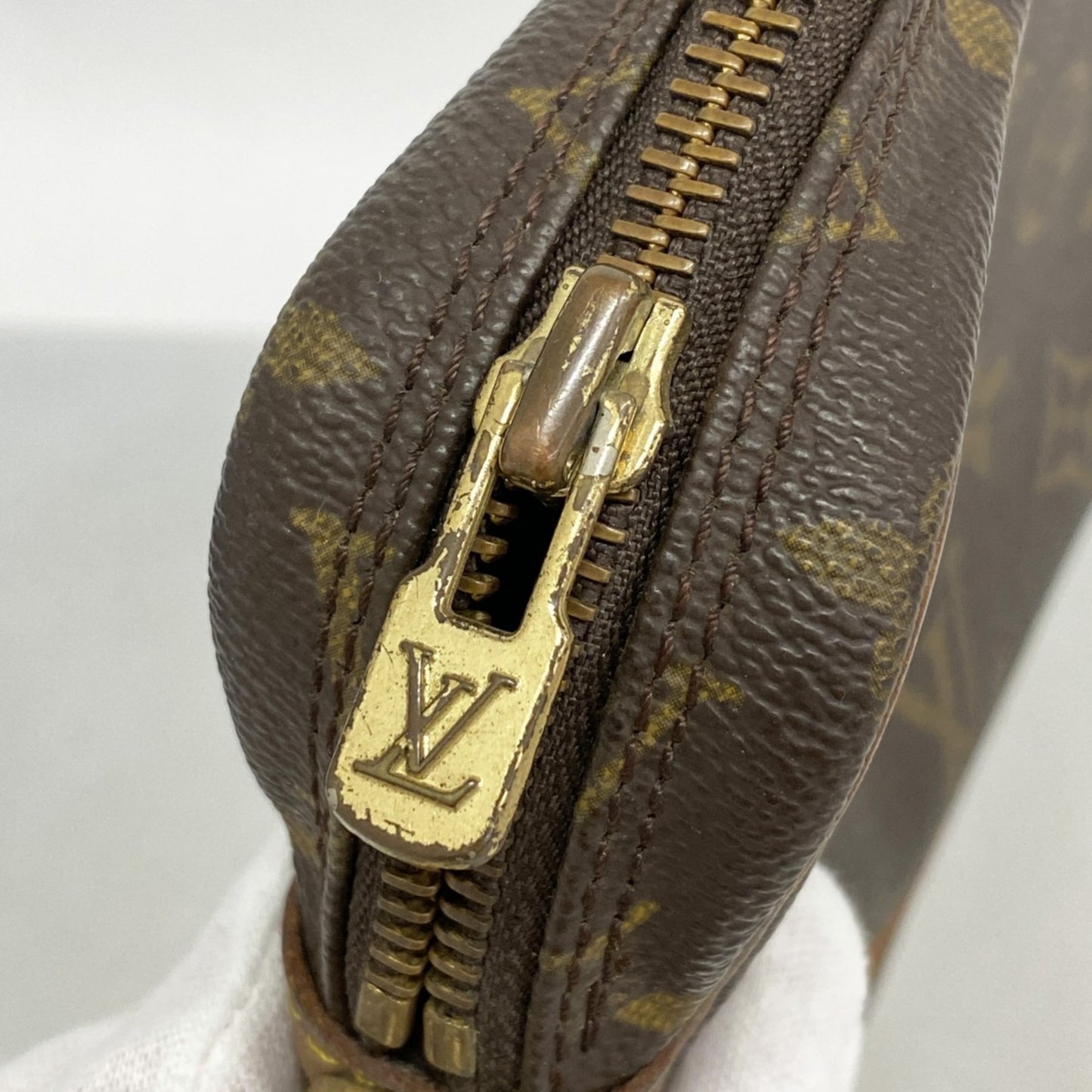 Louis Vuitton Monogram Marly Dragonne Pm Clutch Bag M51827 Brown
