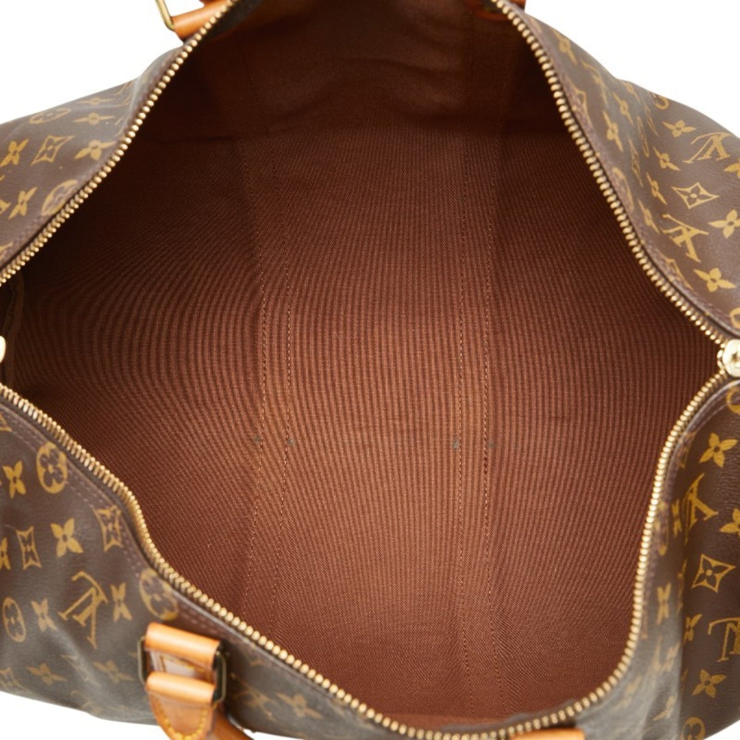 Louis Vuitton Monogram Keepall 50 Boston Bag M41426 Brown Pvc Leather
