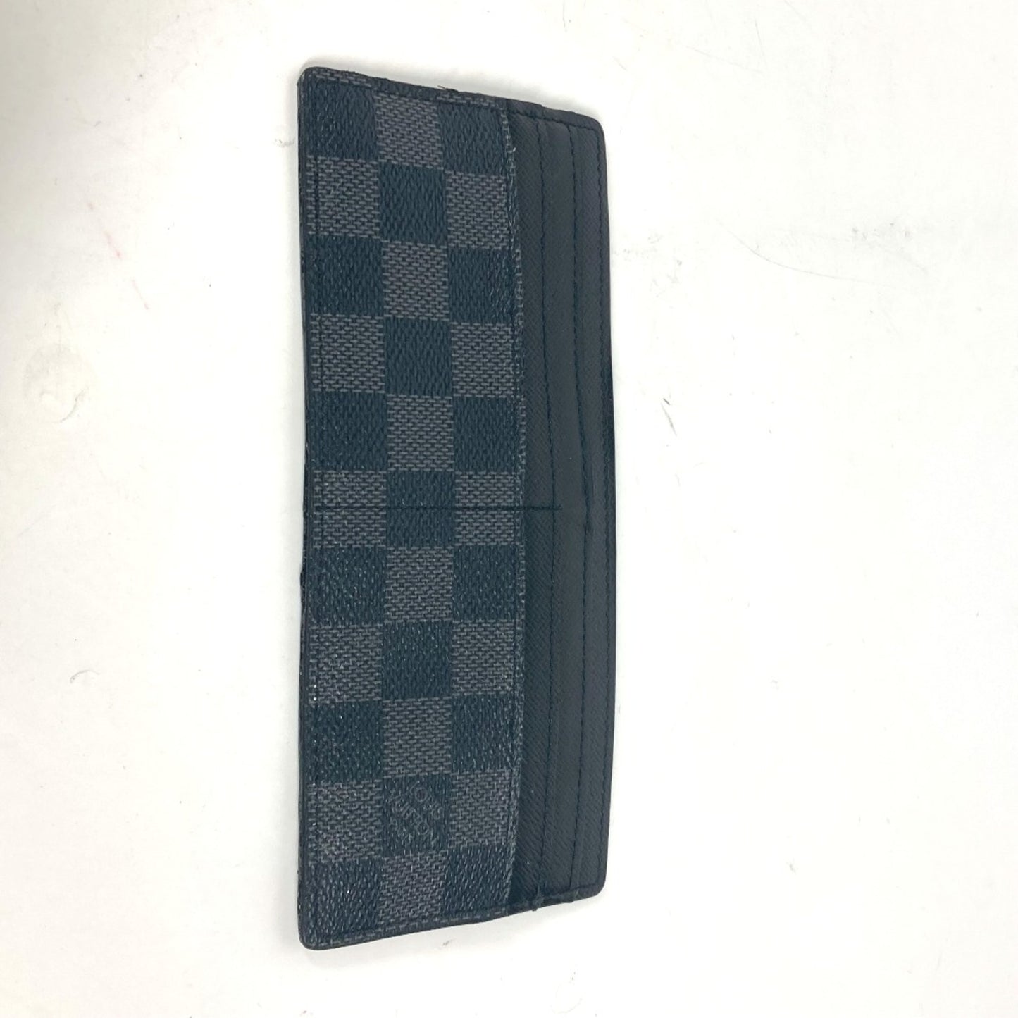 Louis Vuitton N63084 Damier Graphite Card Case Only Business Card Holder Card Case Black