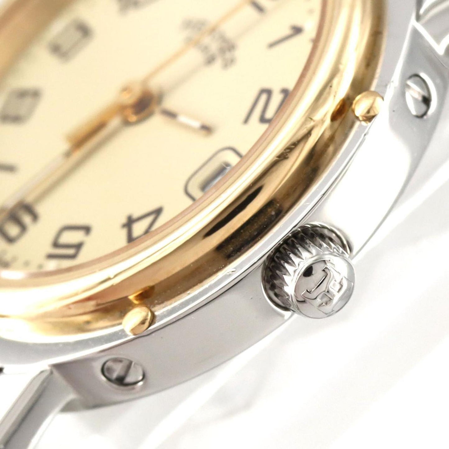 Hermes Clipper Combi Cl4.220 Ssxgp Quartz Watch