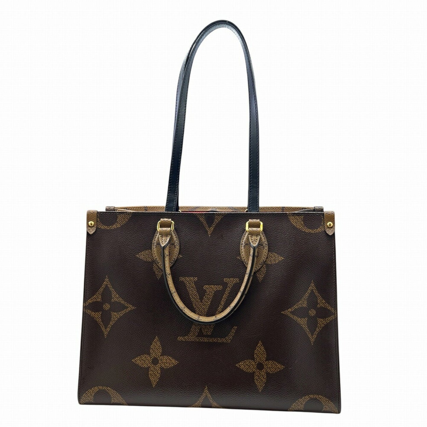 Louis Vuitton Monogram Reverse On The Go Mm M45321 Brown Tote Bag/Handbag