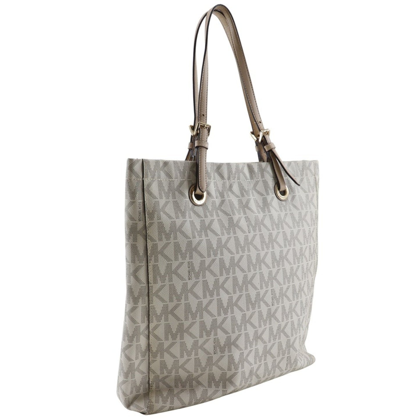 Michael Kors Mk Signature Tote Bag Pvc Off-White Type
