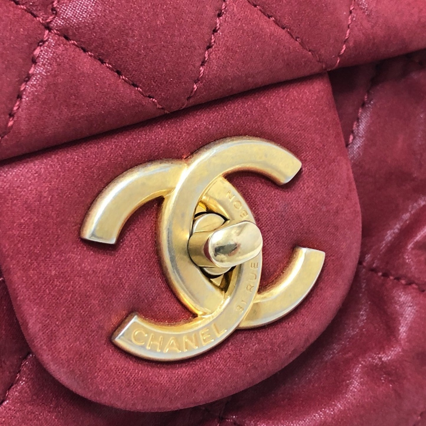 Chanel Chanel Matelasse 30 Coco Mark W Chain Shoulder Bag Coated Leather