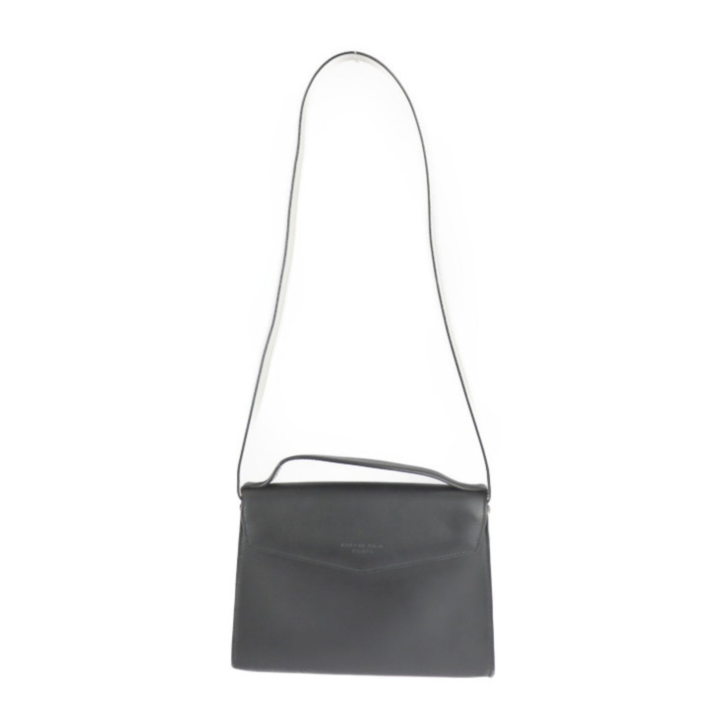 Balenciaga Balenciaga Mini Trapeze Mailon Handbag 331916 Calf Leather Black Ivory System Silver