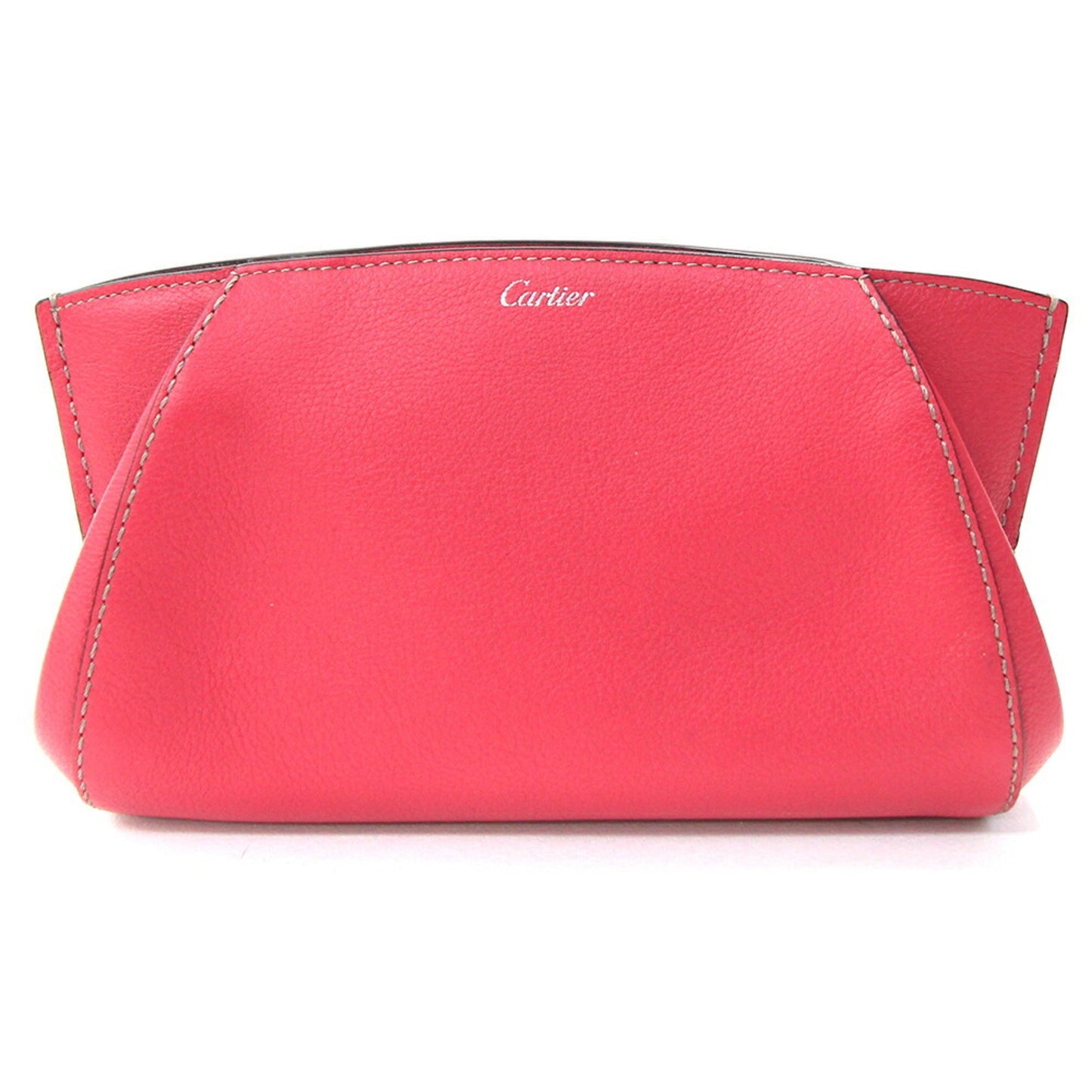 Cartier C De Clutch Bag L3001500 Pink Leather Pouch