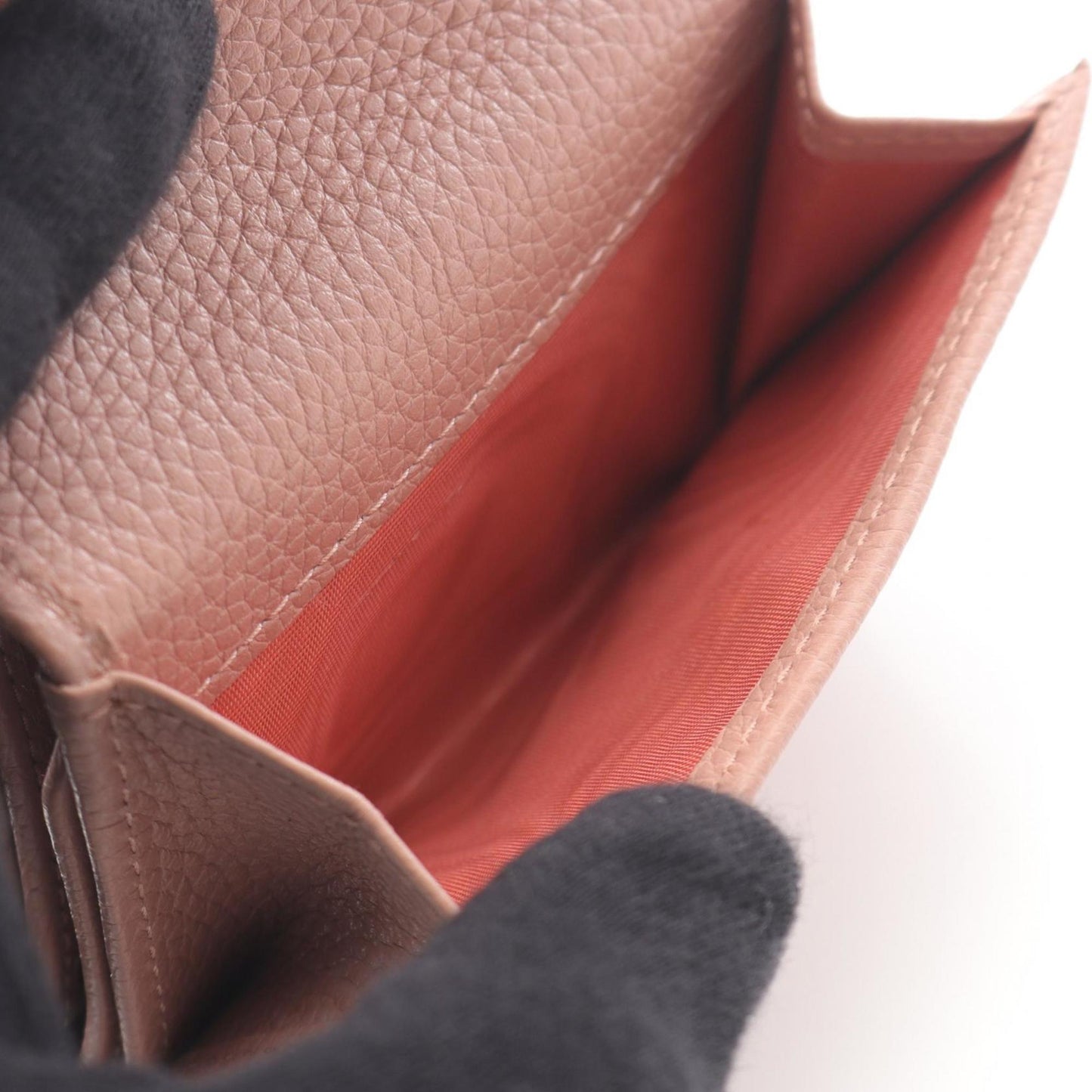 Miu Miu Miu Vit.Daino Tri-Fold Wallet Leather