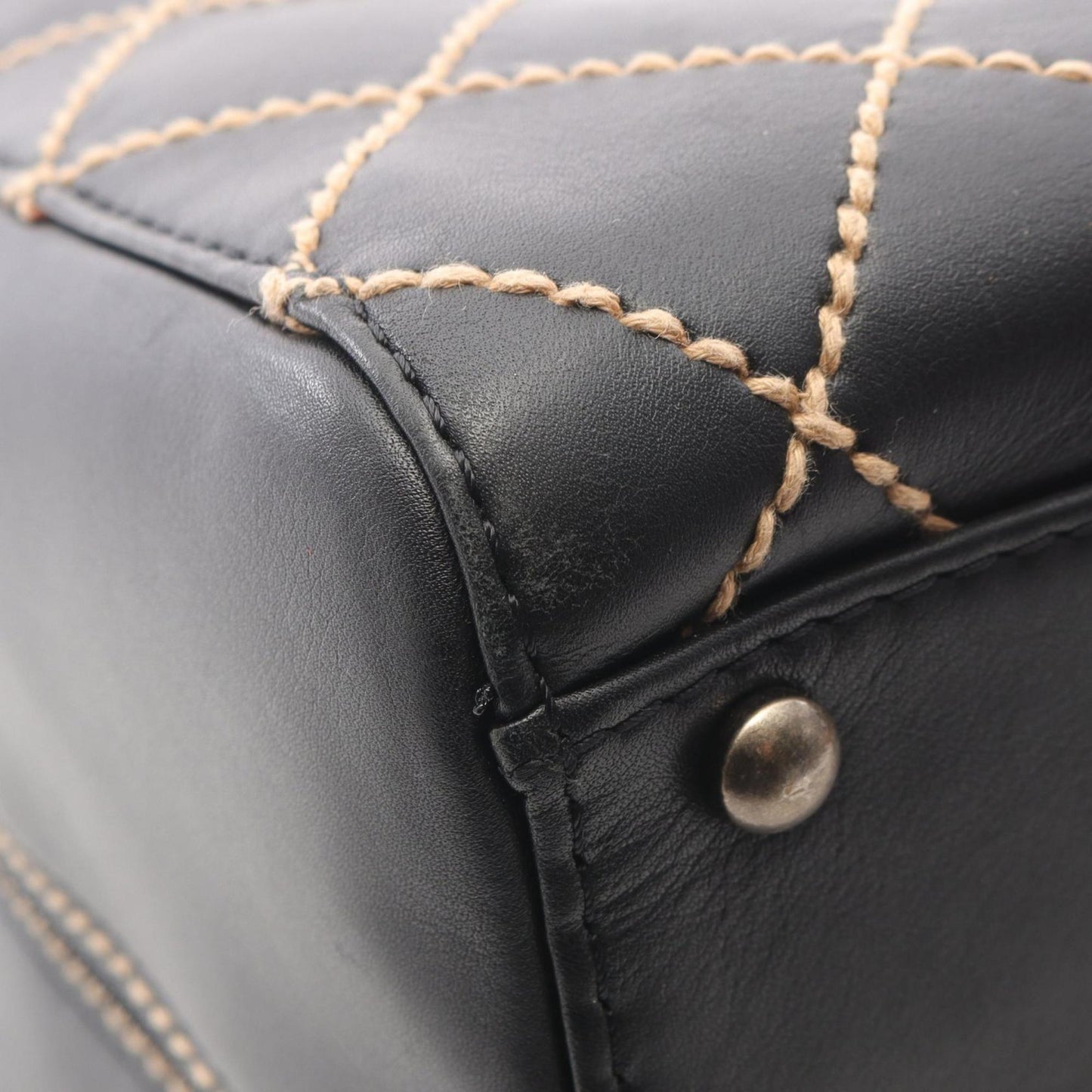 Chanel Wild Stitch Handbag Leather