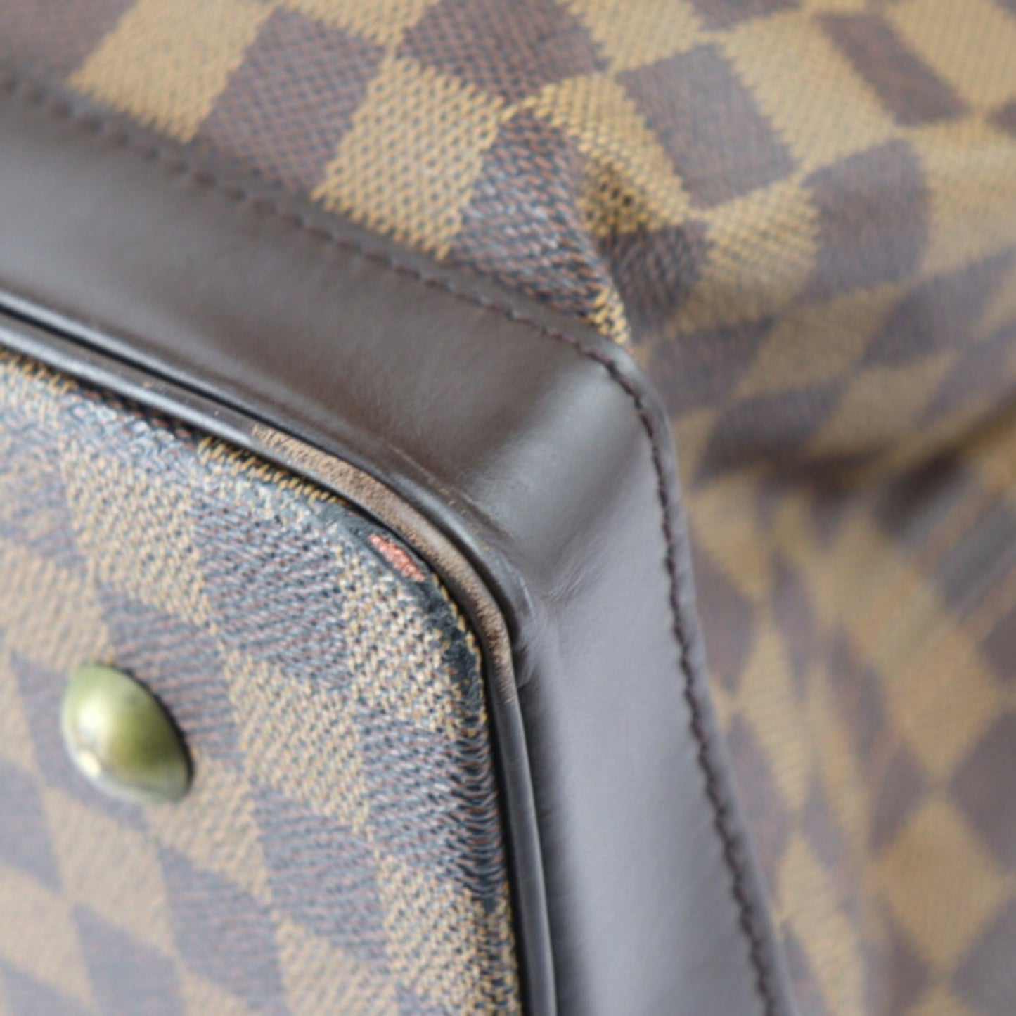 Louis Vuitton Louis Vuitton West End Pm Damier Boston Bag N41130 Calf Ebene Brown Shoulder