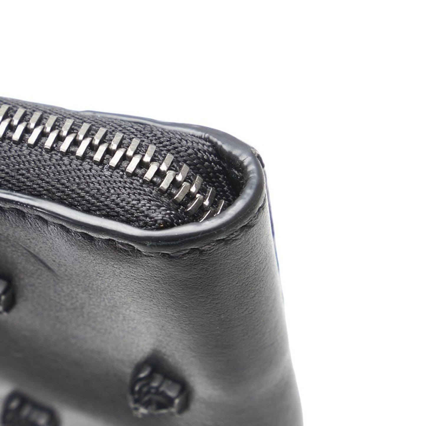 Versace Medusa Wallet/Coin Case Black Leather
