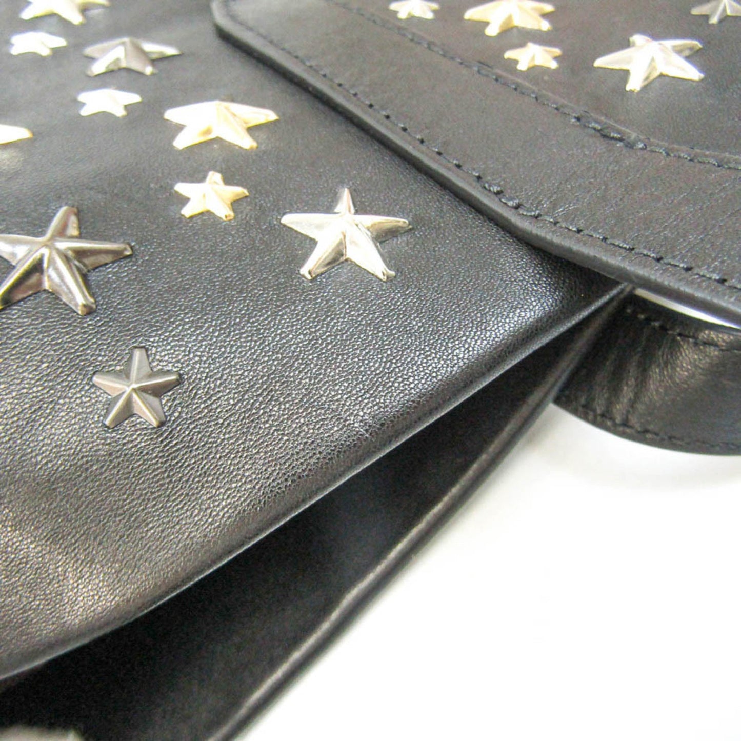 Jimmy Choo Women'S Leather Studded Shoulder Bag