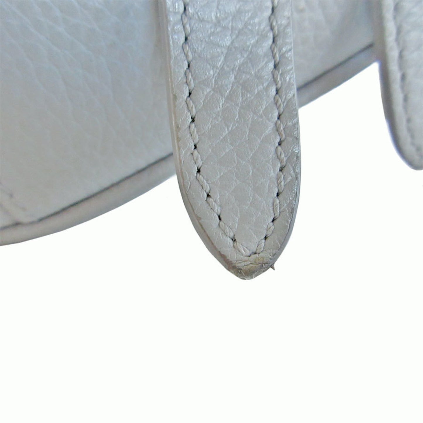 Christian Dior Dior Body Bag Saddle Leather Light Gray Silver