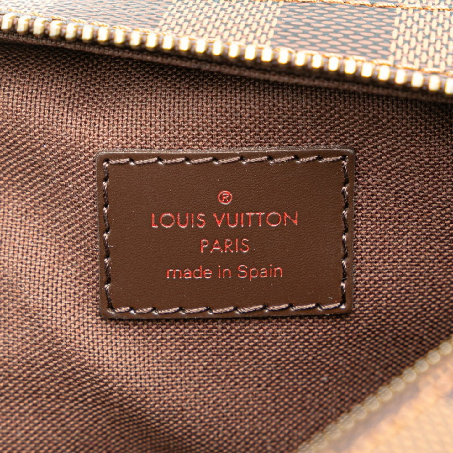 Louis Vuitton Damier Geronimos Body Bag Waist N51994 Brown Pvc Leather