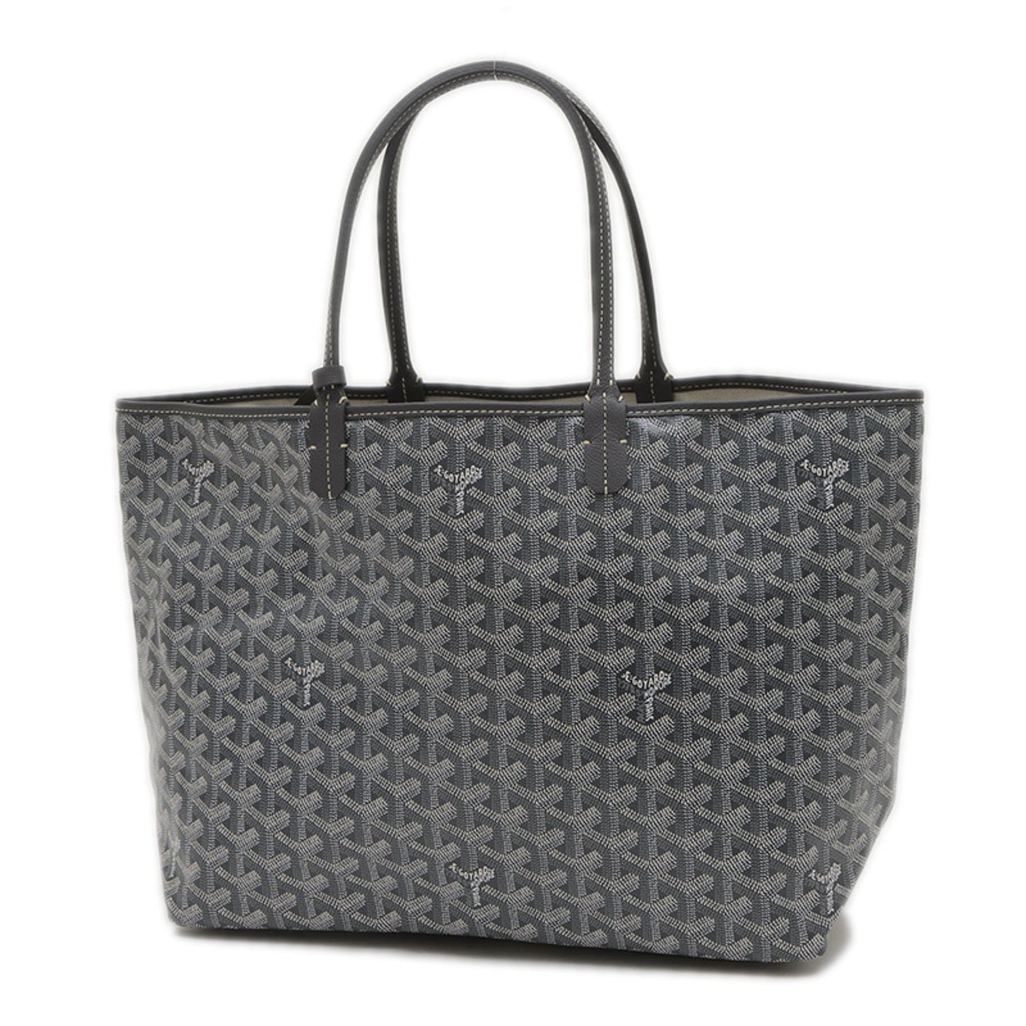 Goyard Saint Louis Pm Tote Bag Goyardine Canvas Grey Stlouipmlty51Cl51P Bp